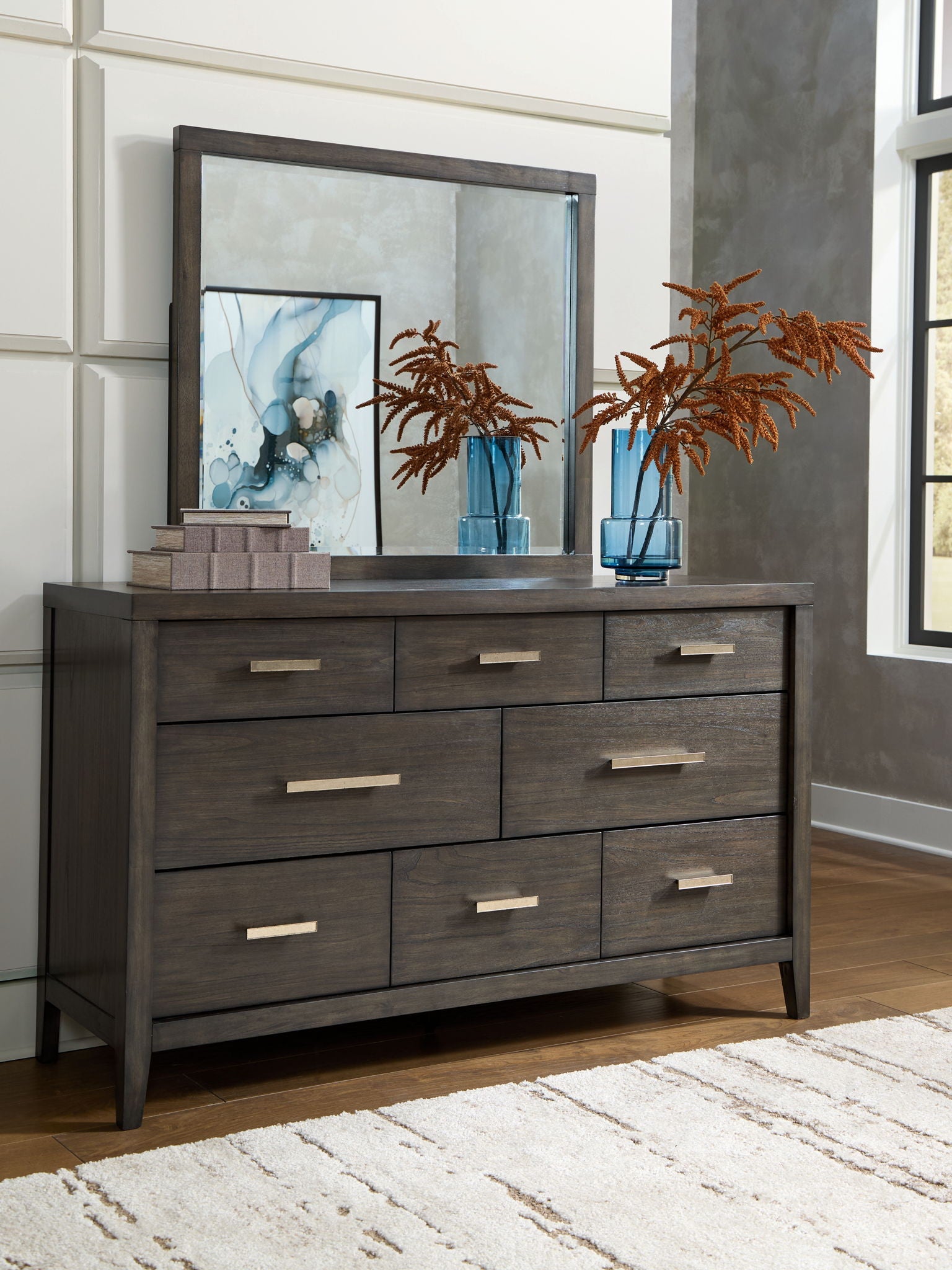 Westonfort - Dresser And Mirror - Espresso