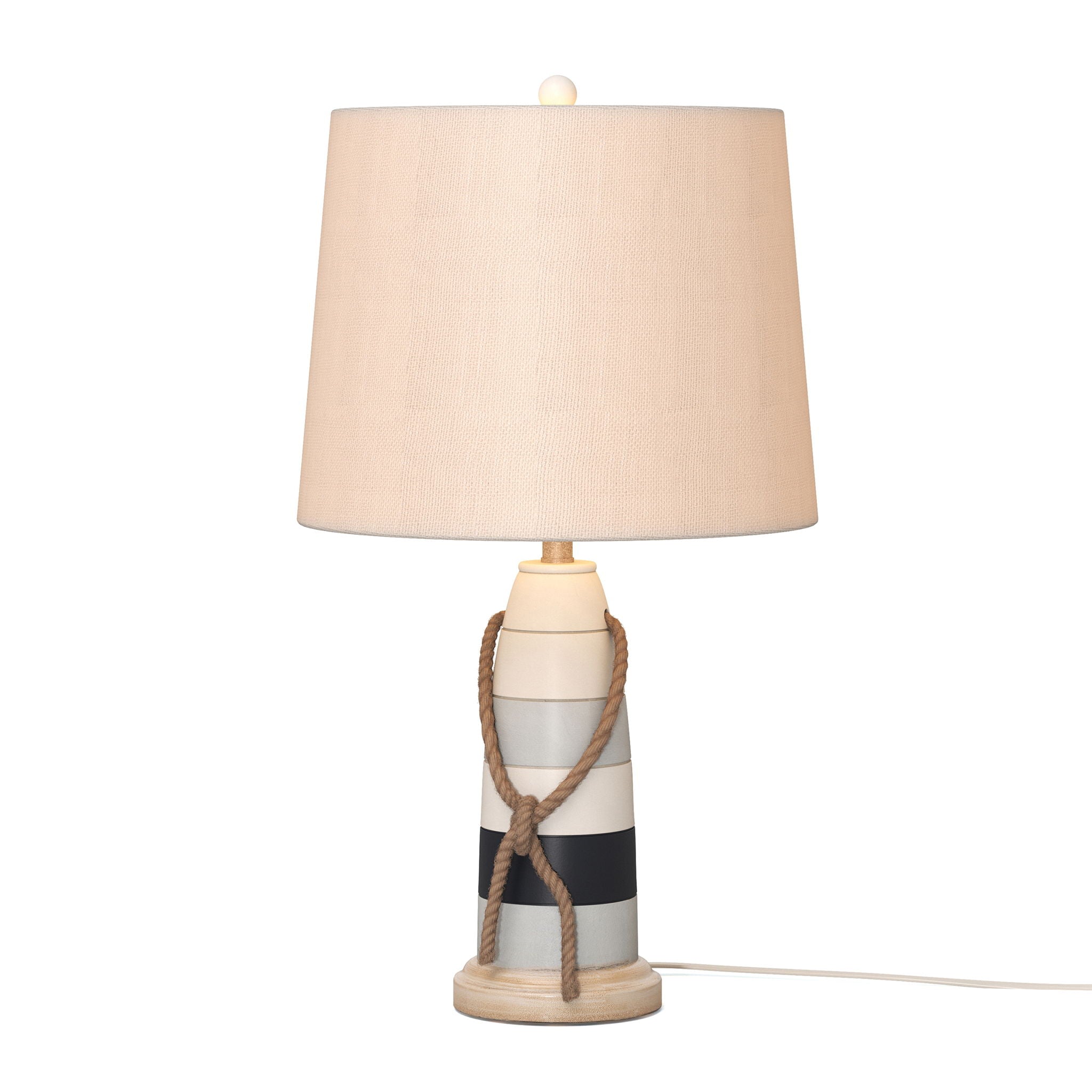 Buoy - Poly Coastal Table Lamp (Set of 2) - Blue / Navy / White