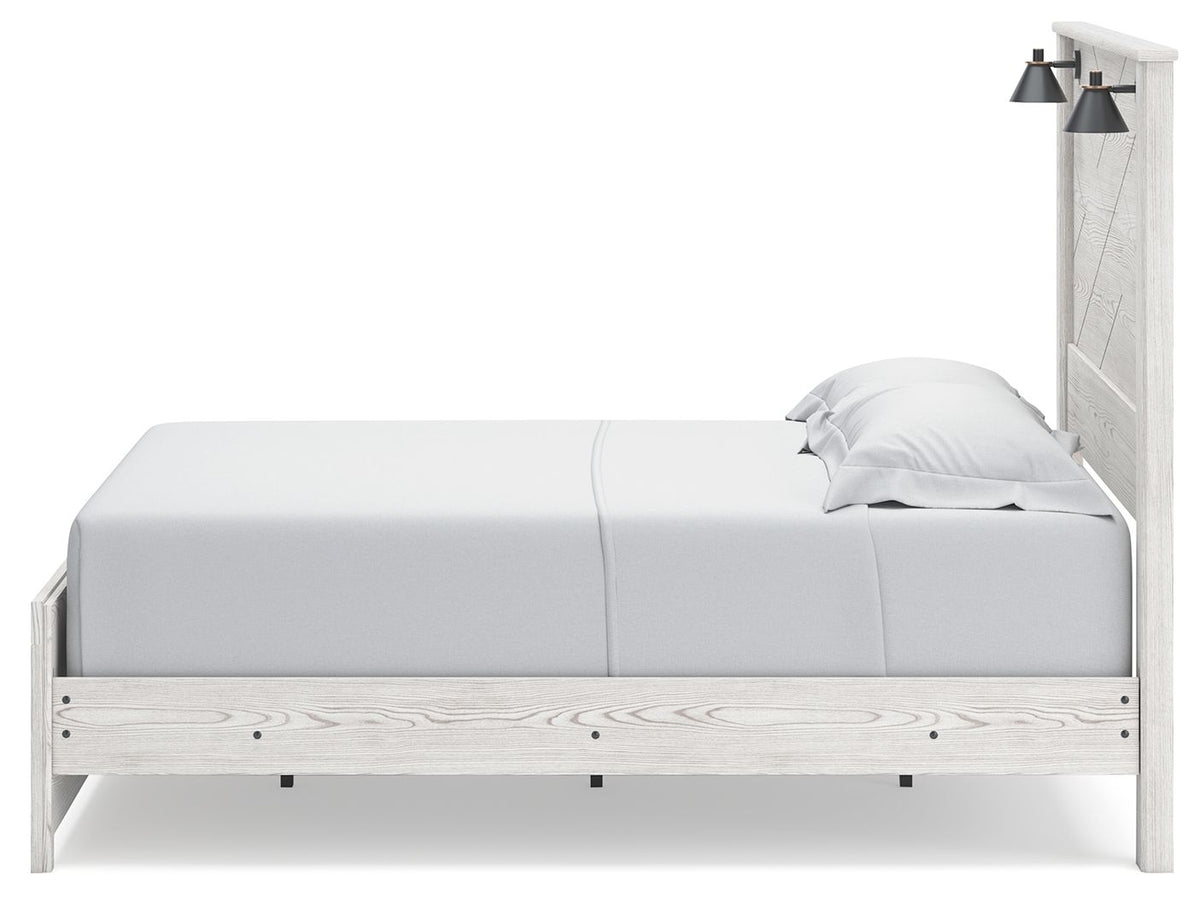 Gerridan - Panel Bed With Sconces