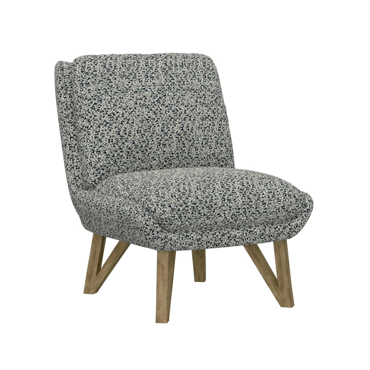Armless Accent Chair - Dark Navy