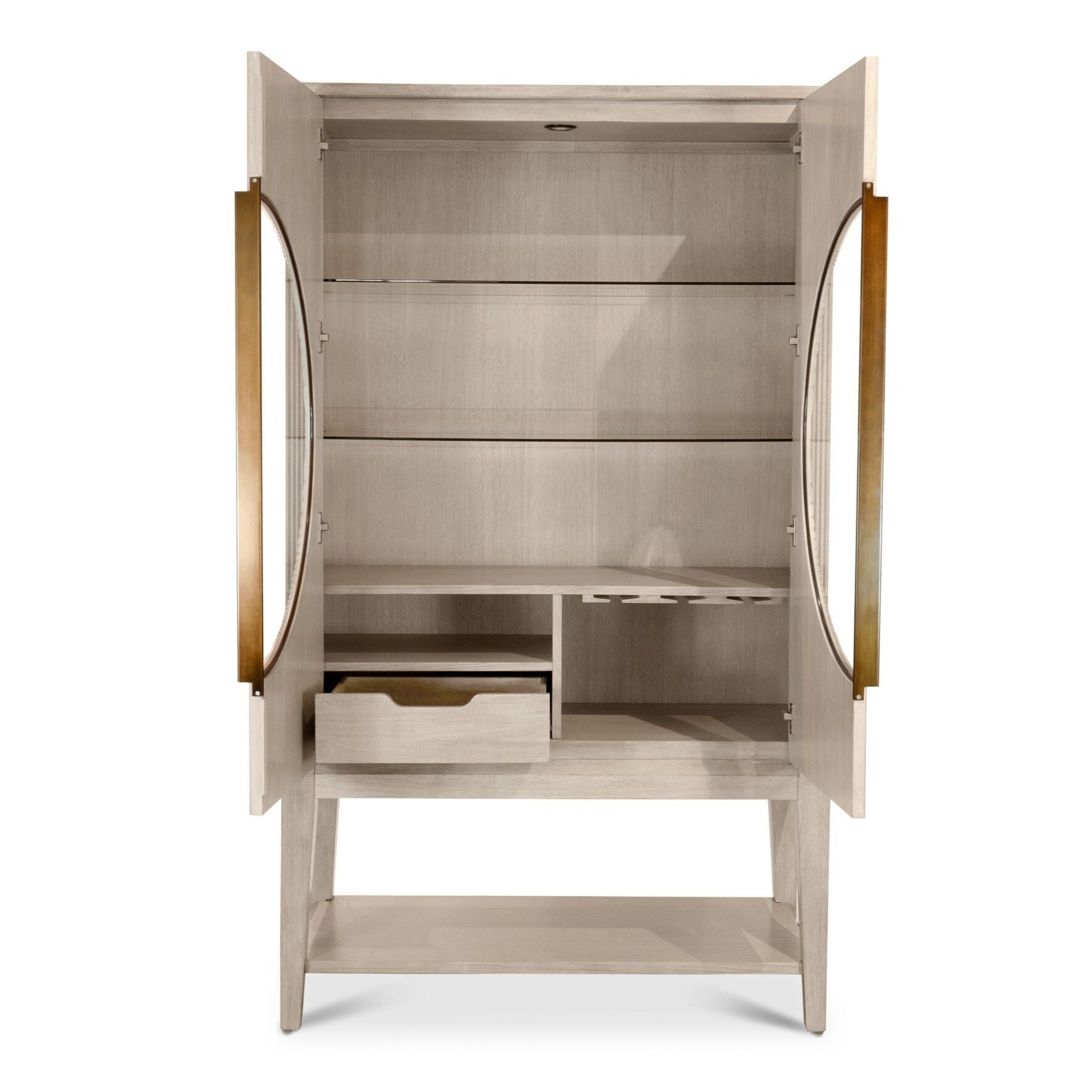 Manhattan Valley - Curio With Touch Lighting