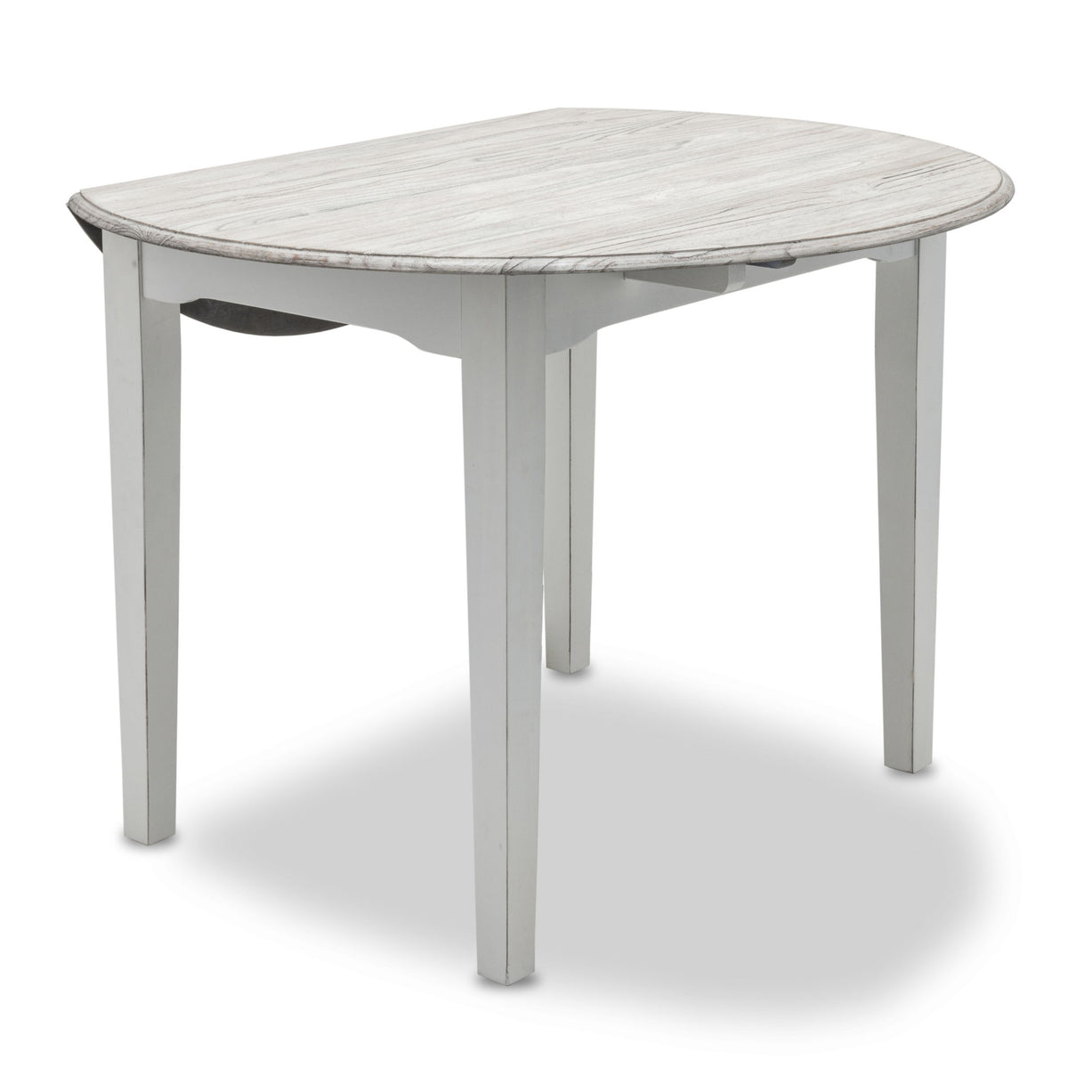 Islamorada - Drop Leaf Dining Table - Dapple Gray / Blanc