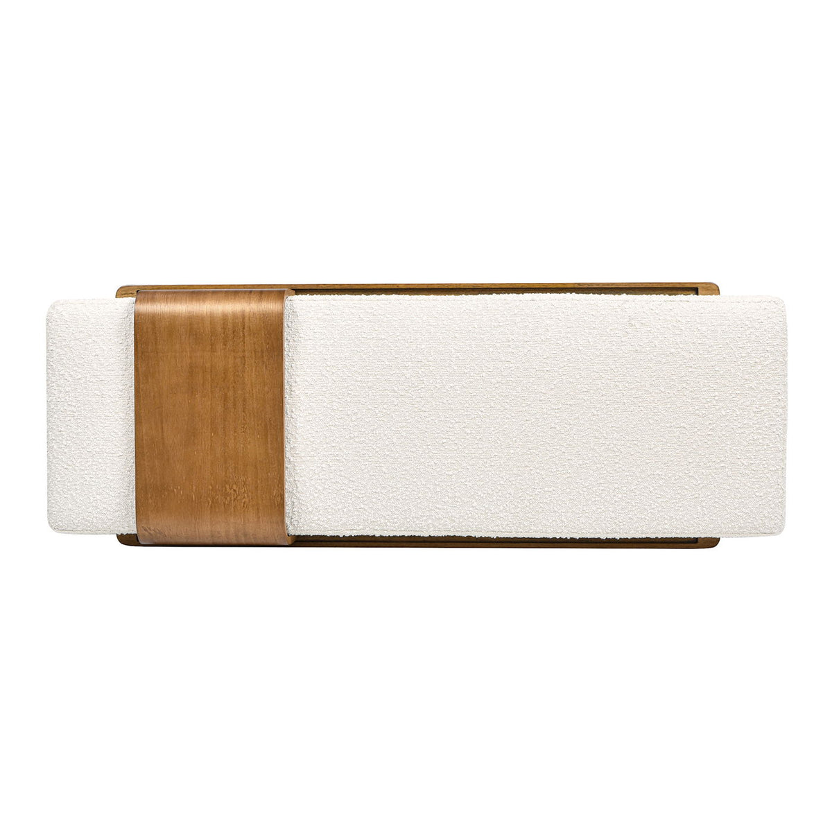 Billie - Modern Telephone Bench With Sliding Shelf - Ivory White