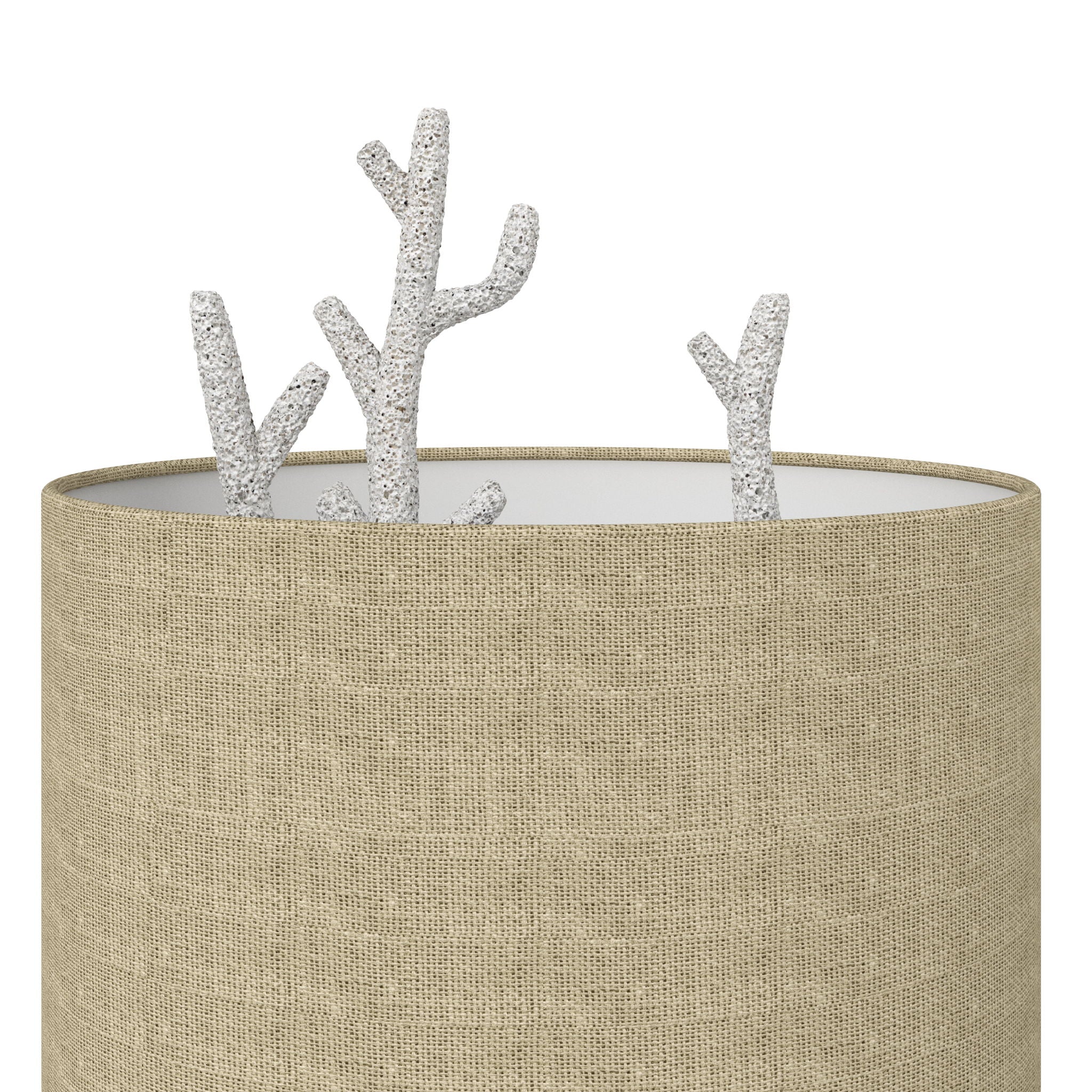 Coral - Resin Table Lamp (Set of 2) - White / Natural