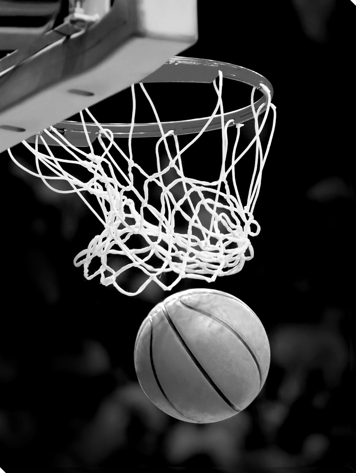 "Slam Dunk Moment" Gloss Canvas - Black / White