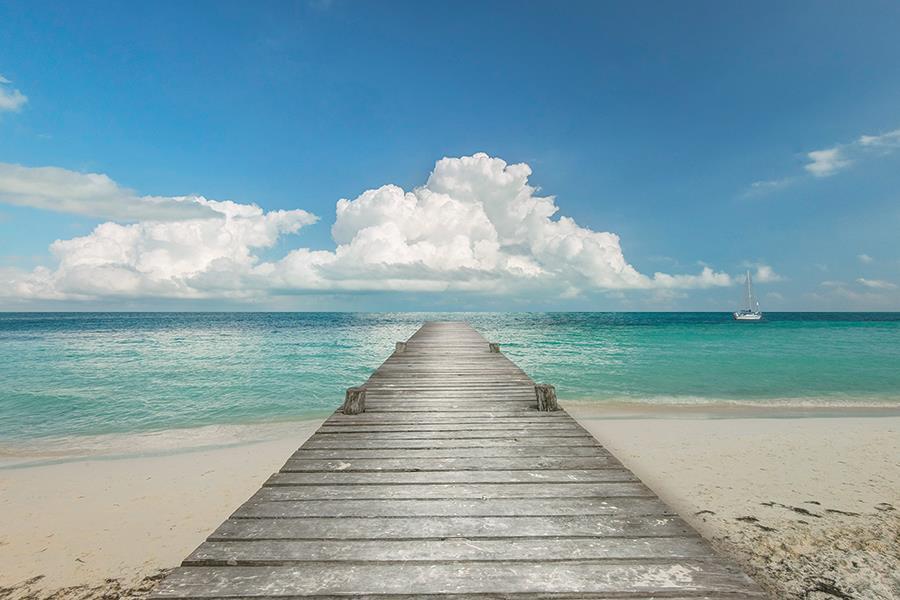 Infinity Pier By Danita Delimont (Framed Small) - Blue
