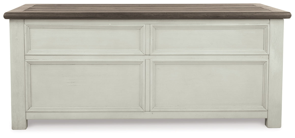 Bolanburg - Lift Top Cocktail Table - White / Brown / Beige
