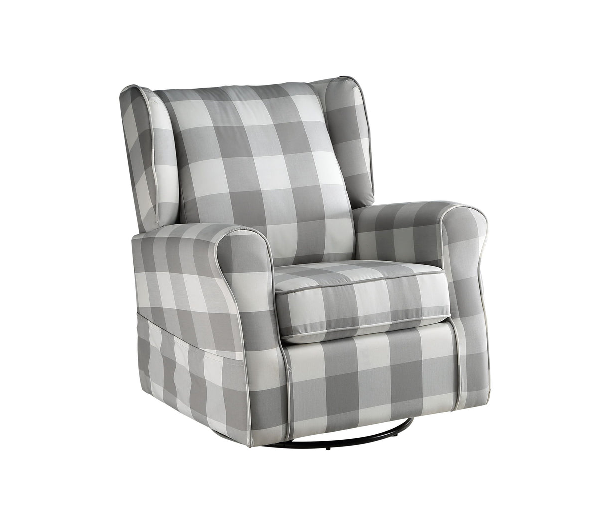 Patli - Glider Chair With Swivel - Gray