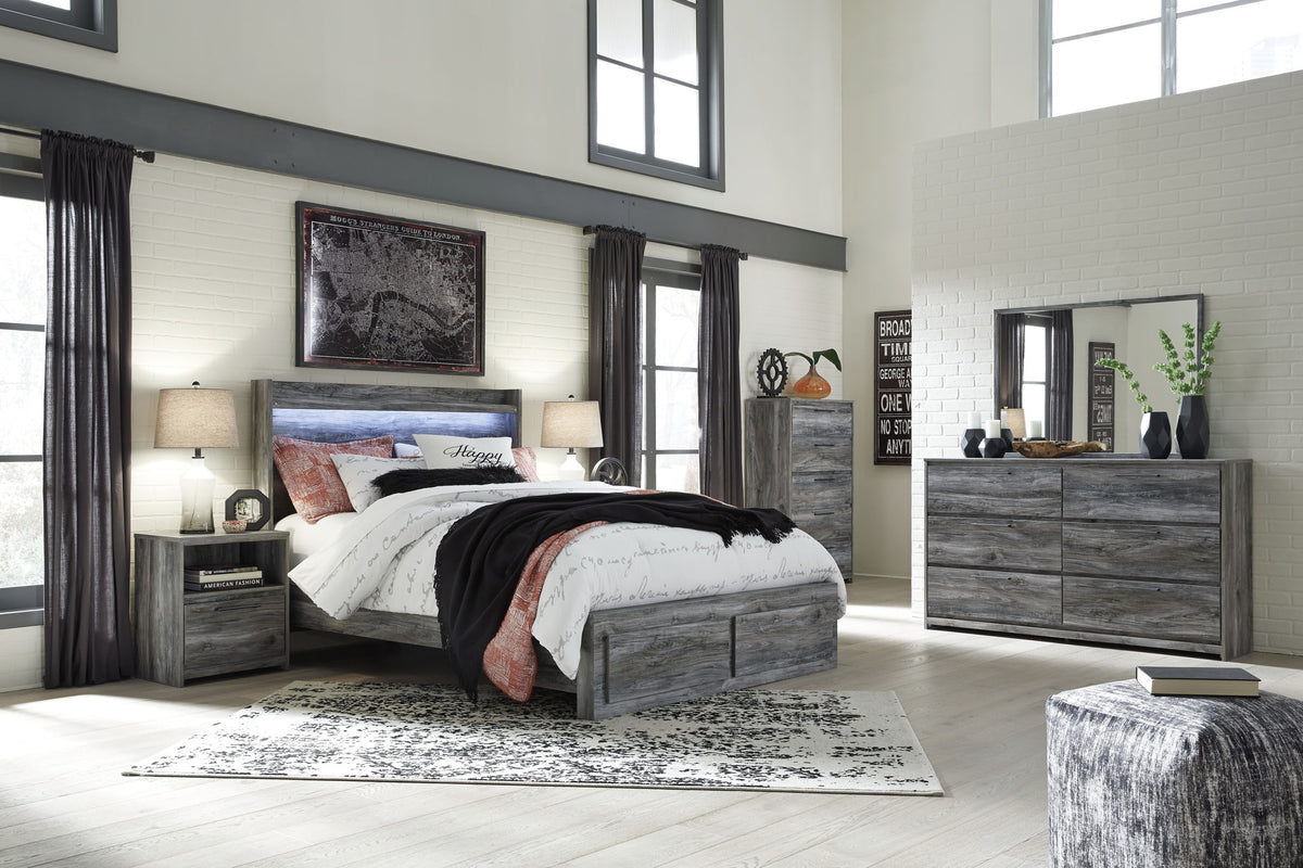 Baystorm - One Drawer Night Stand - Gray