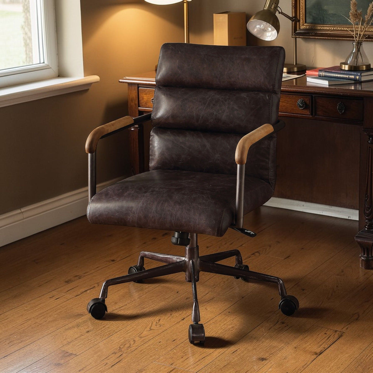 Harith - Retro Top Grain Office Chair