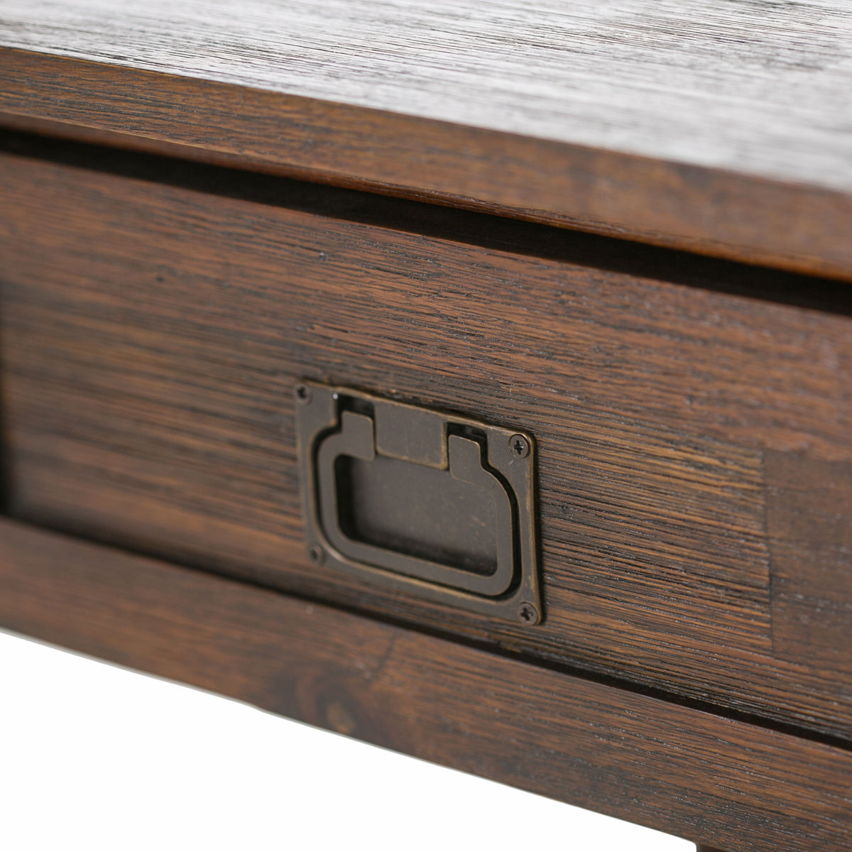 Monroe - End Table - Distressed Charcoal Brown