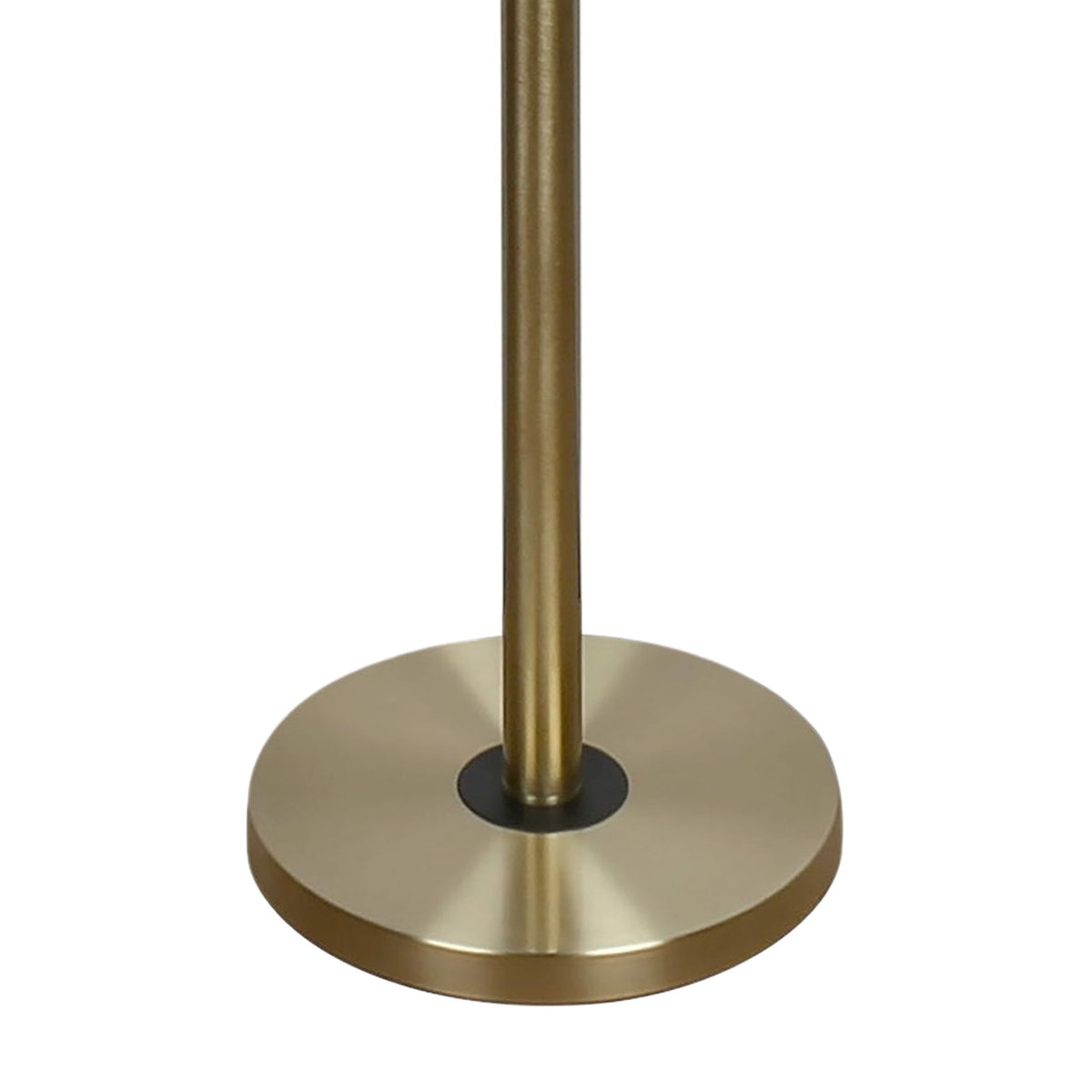 "Glass Orbs" Metal Floor Lamp - Matte Black / Soft Gold / Clear
