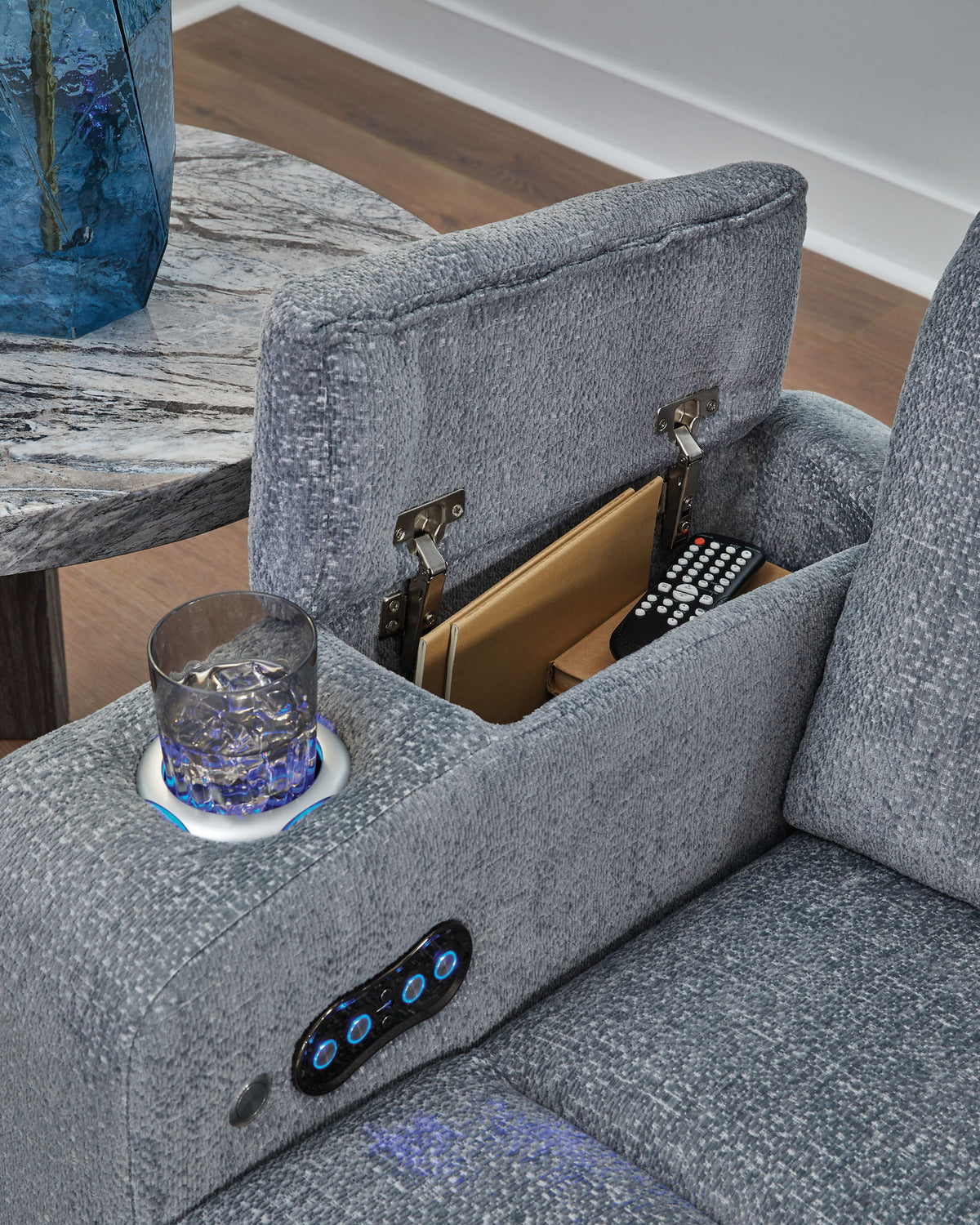Studio Cave - Power Recliner - Steel
