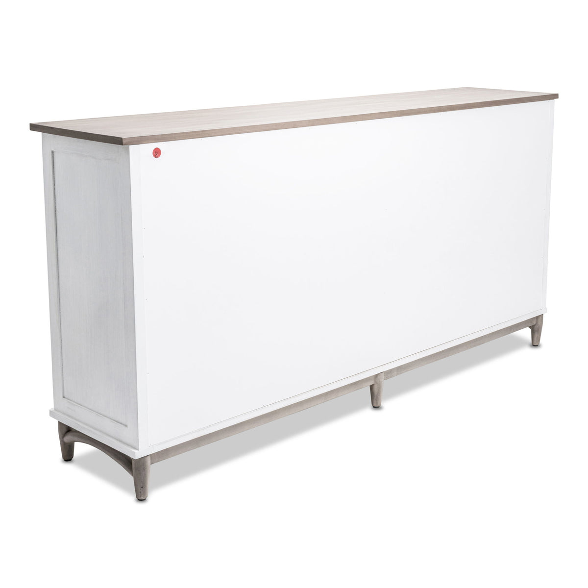 Port Royale - 4-Door Credenza - Natural / Brown / White