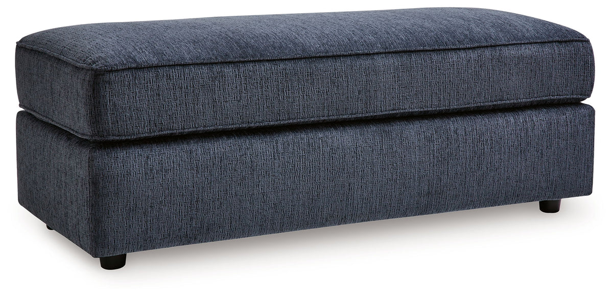 Albar Place - 2 Pc. - 2-Piece Sectional With Raf Sofa Chaise, Ottoman - Cobalt