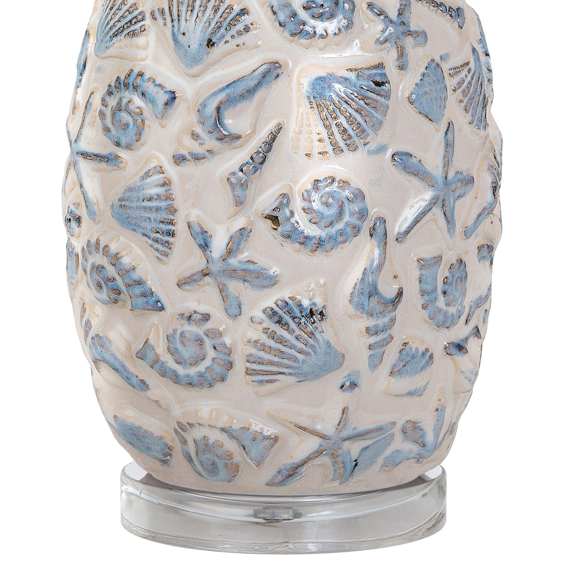 Jenny - Ceramic Table Lamp (Set of 2) - White / Blue