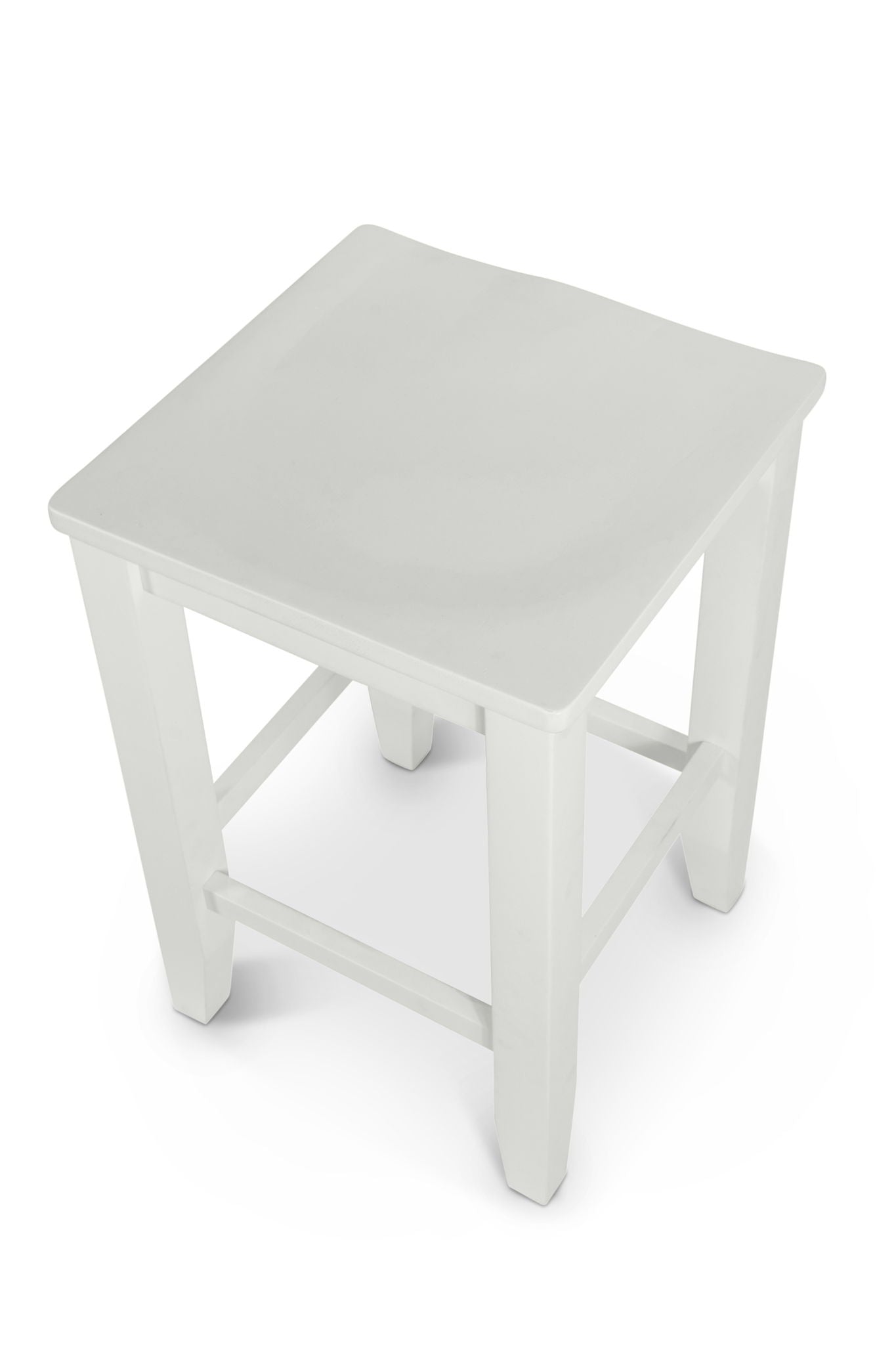 Miramar - Backless Stool - Stark White