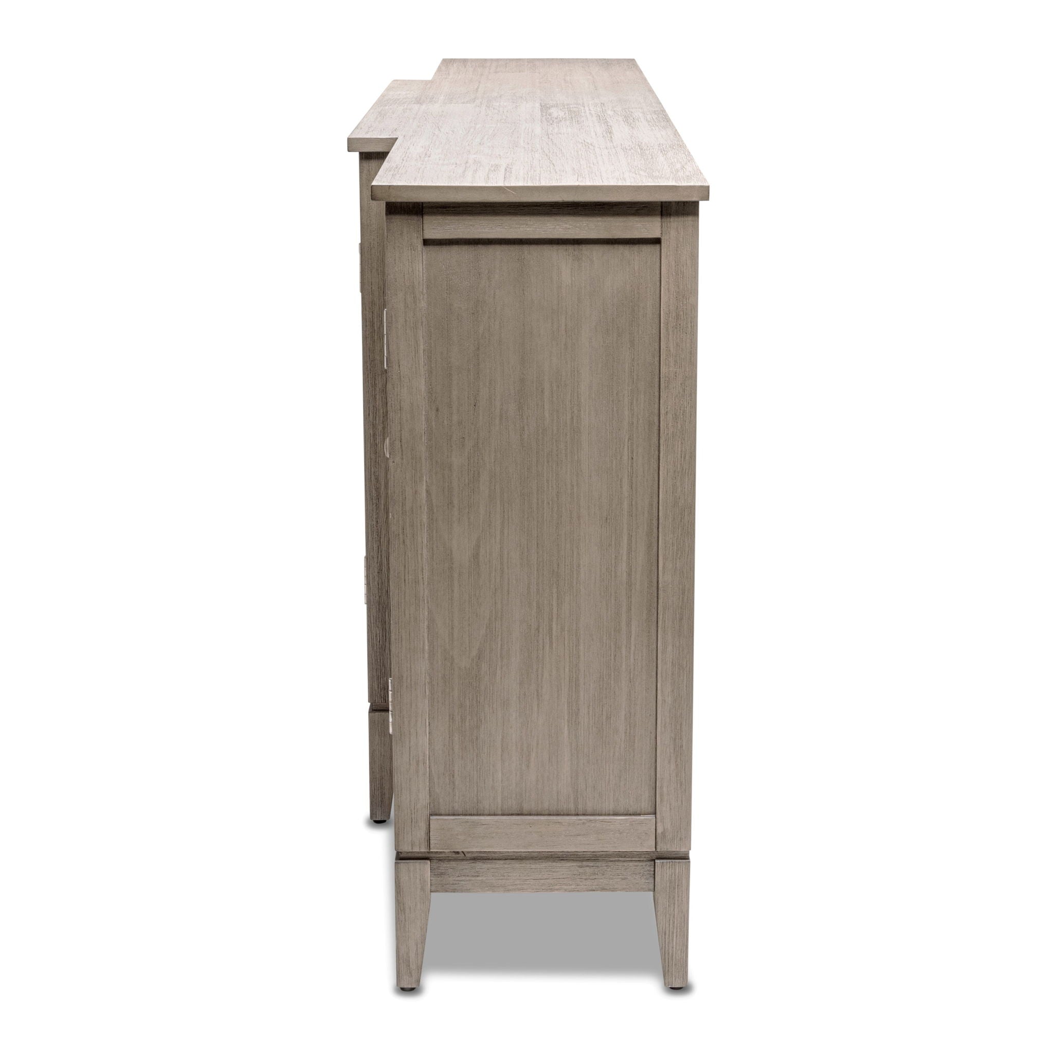 Sanibel - 4-Door Credenza - Green / Light Brown