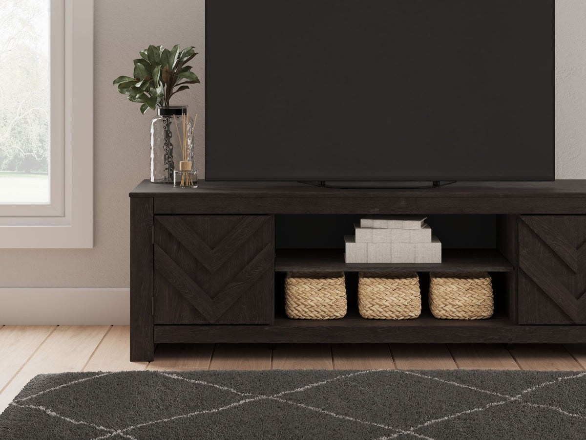 Cayboni - LG TV Stand With Fireplace Option