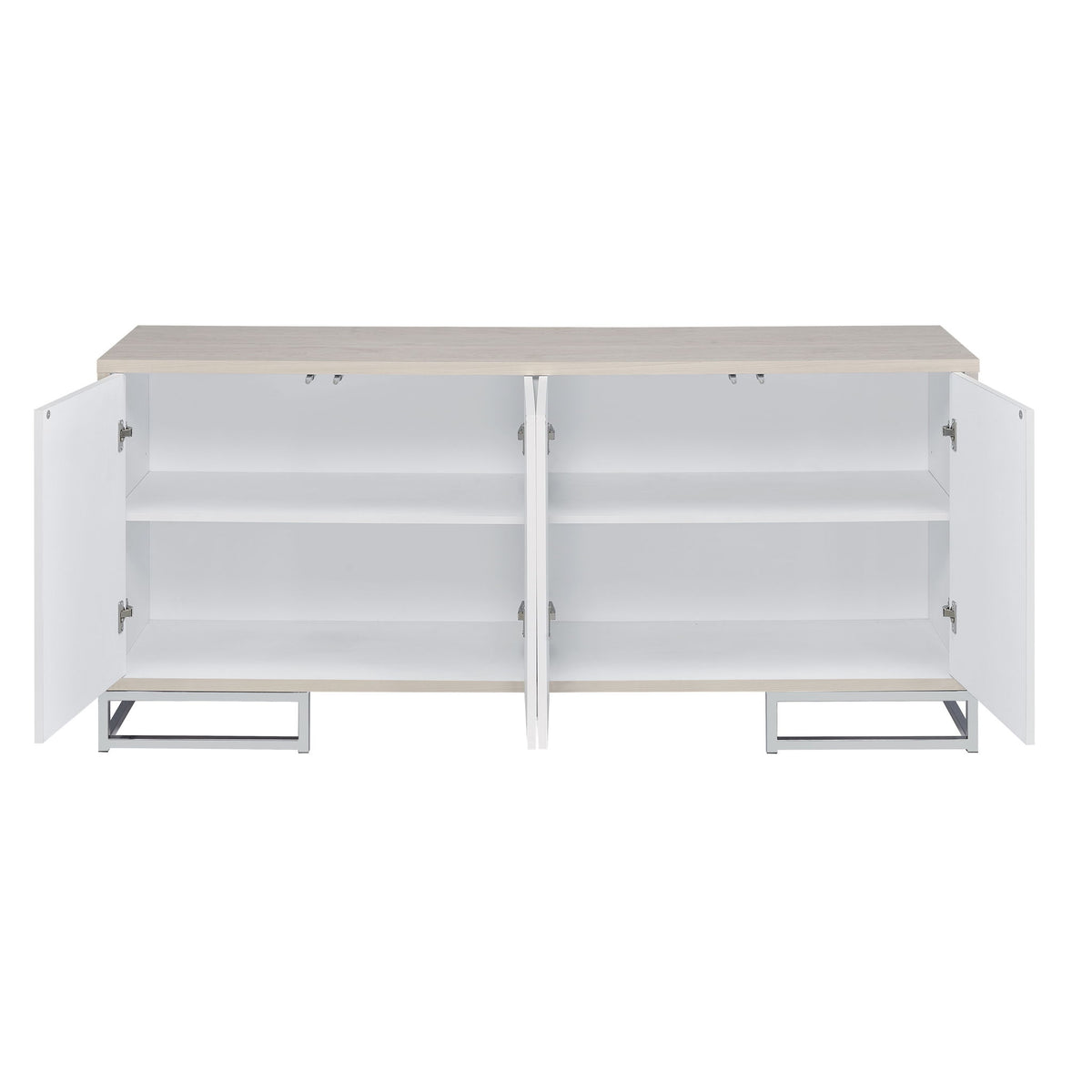 Liam - Marble Paint Console Cabinet - Multi
