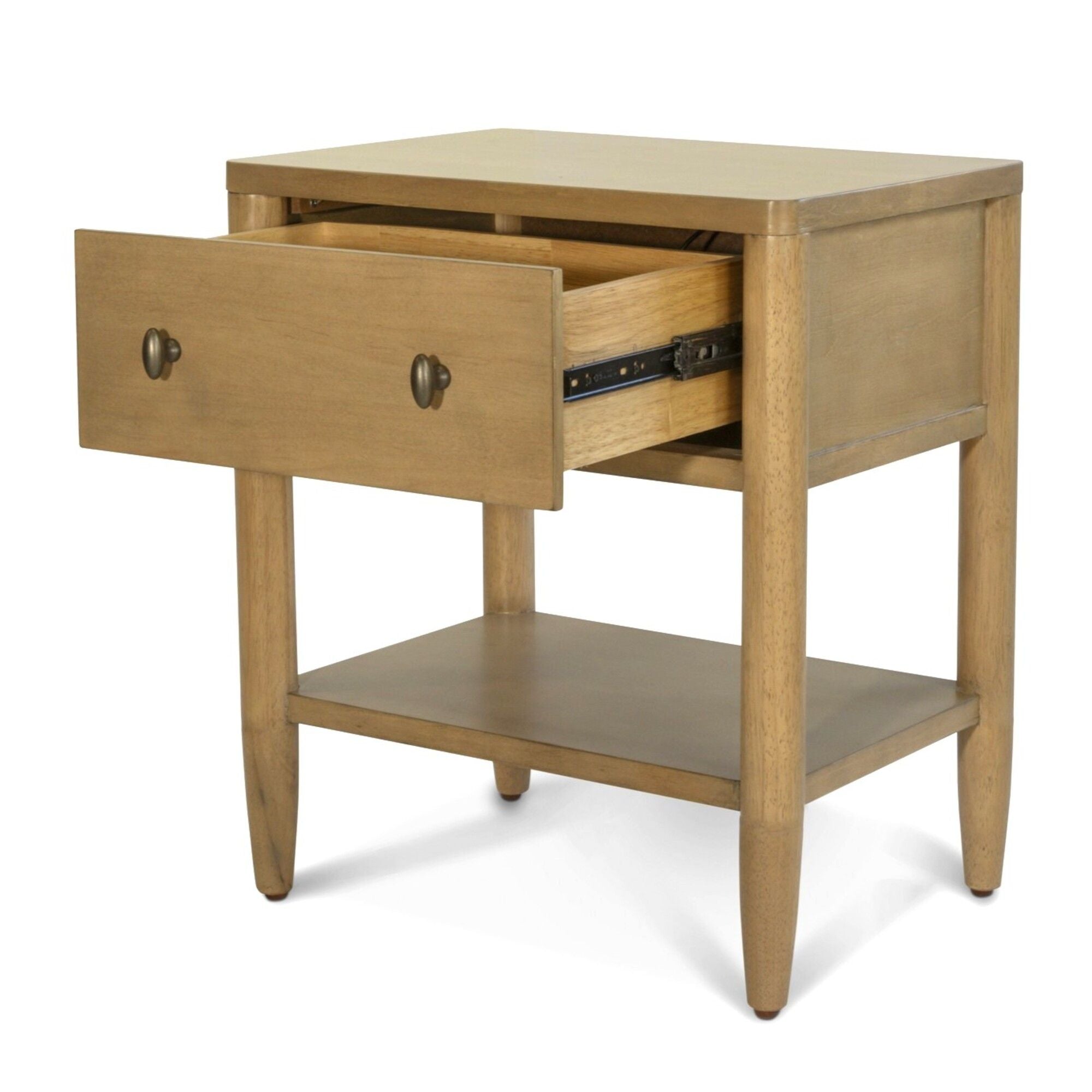 Chatham - 1 Drawer Nightstand With USB-A And USB-C Port - Warm Maple