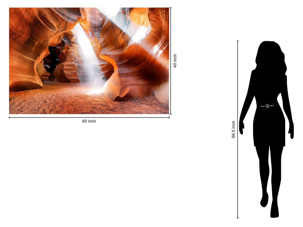 Temp Glass With Foil - Antelope Canyon - Orange