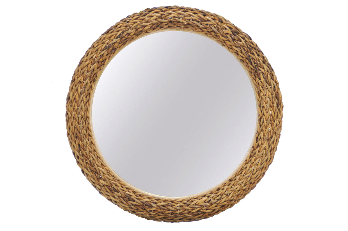Maui - Round Wall Mirror - Natural