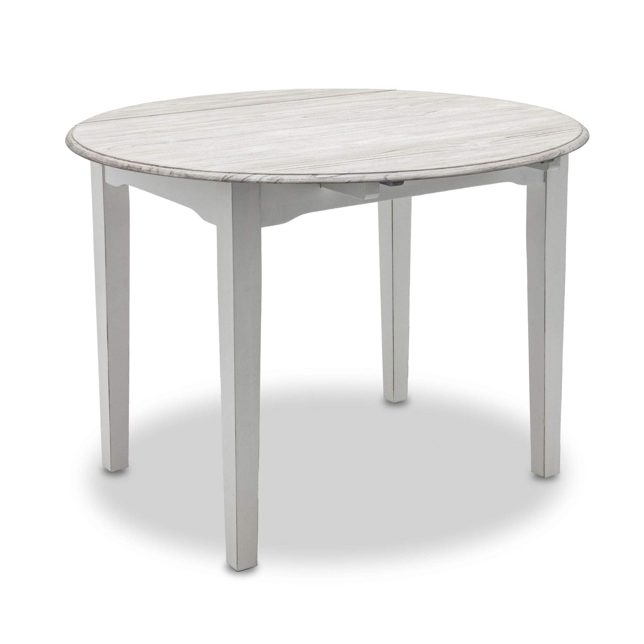 Islamorada - Drop Leaf Dining Table - Dapple Gray / Blanc