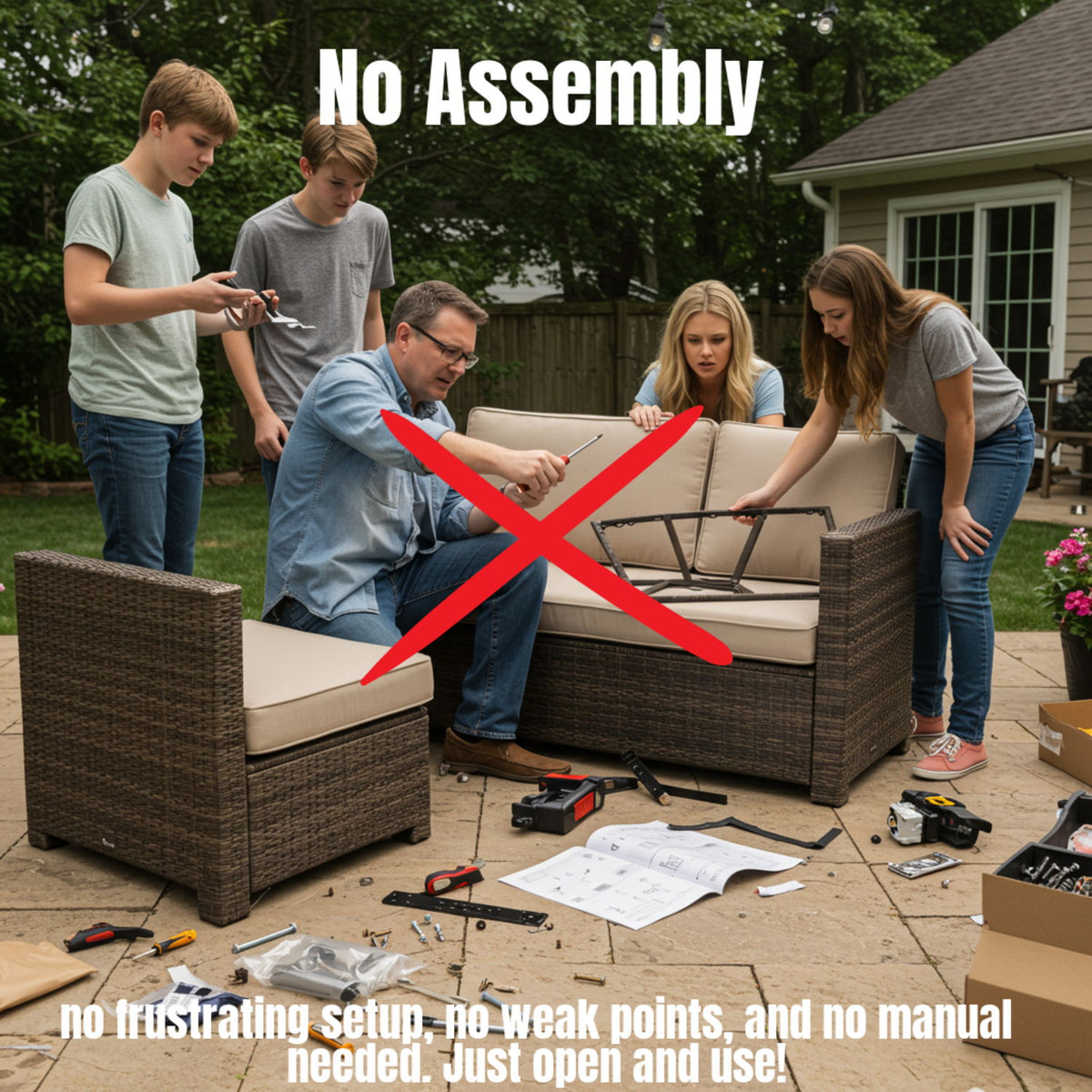 Resort 8 Person Wicker Patio Seating Set With Cushions - Espresso