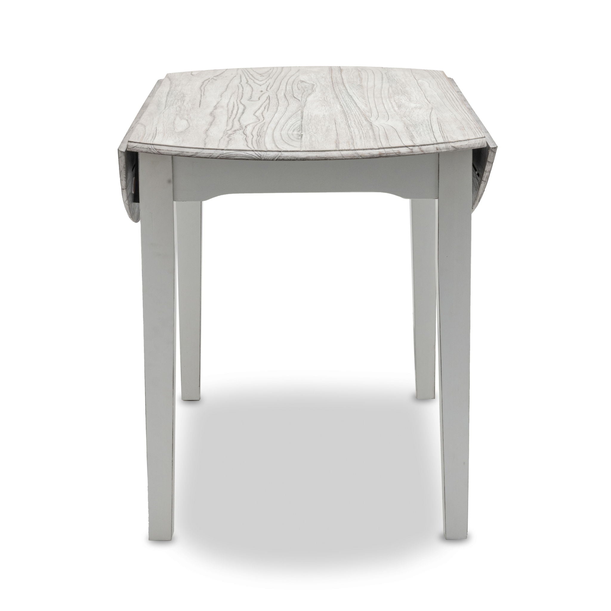Islamorada - Drop Leaf Dining Table - Dapple Gray / Blanc