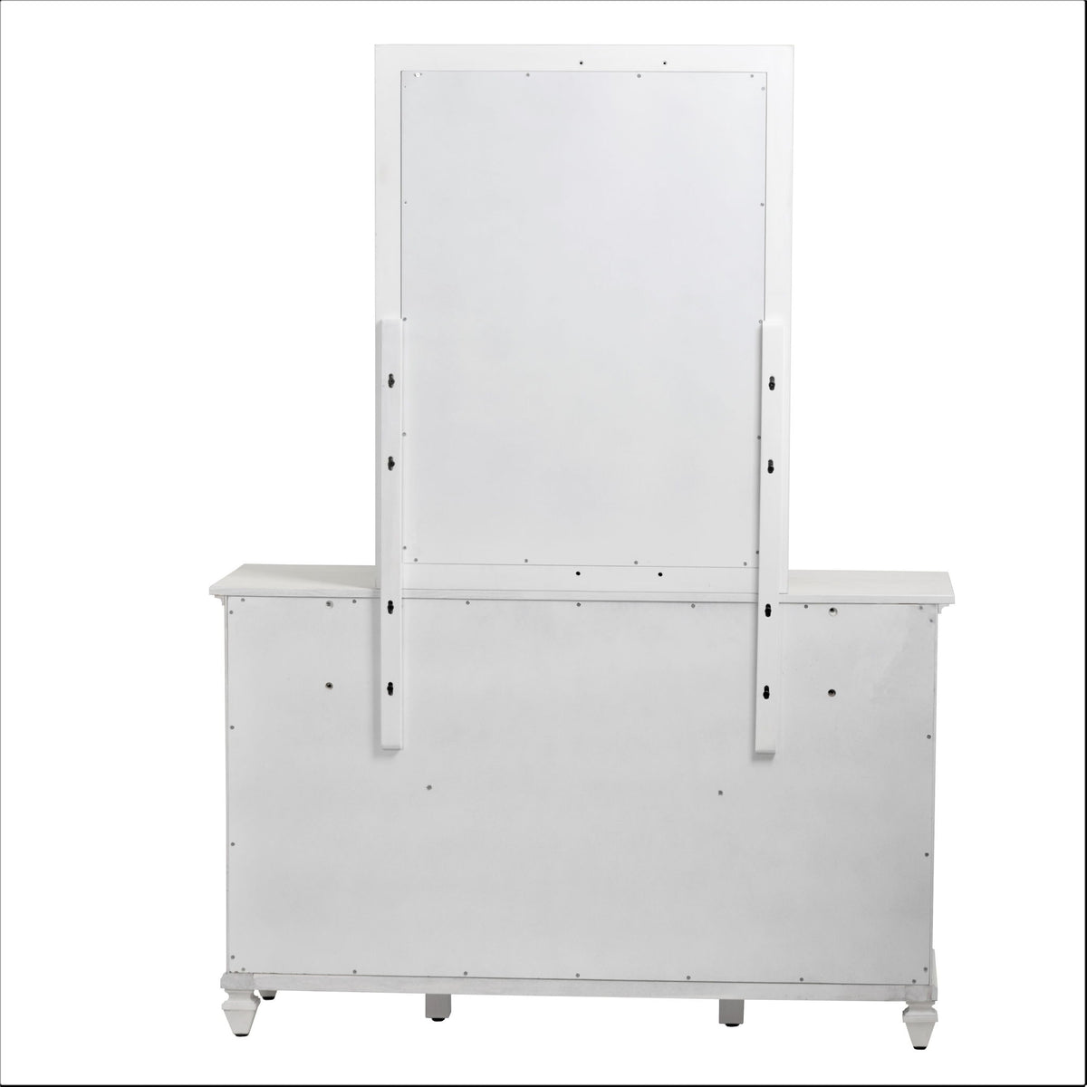 Surfside - Rectangular Dresser Mirror - Weathered White