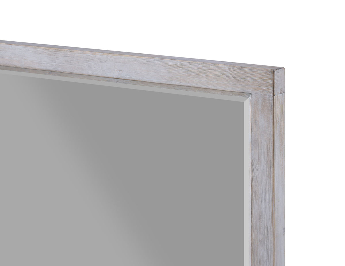 Geneva - Rectangular Dresser Mirror - Distressed White