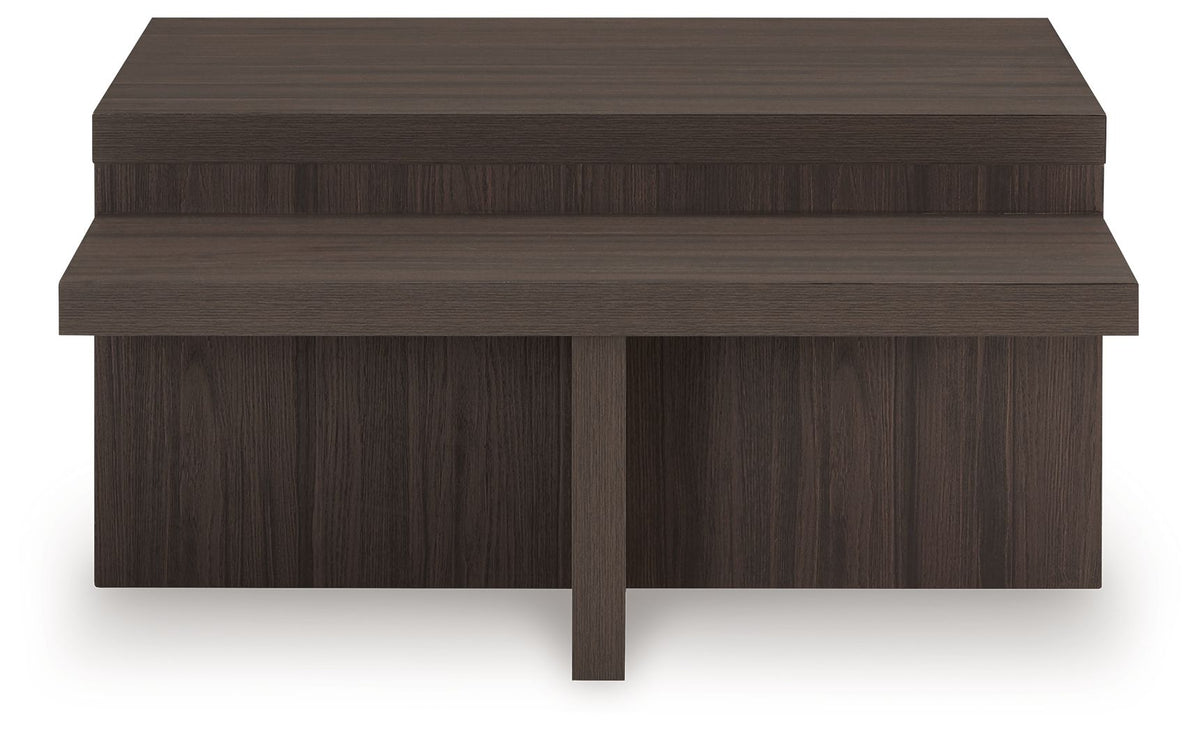 Zendex - Occasional Table Set (Set of 2) - Brown
