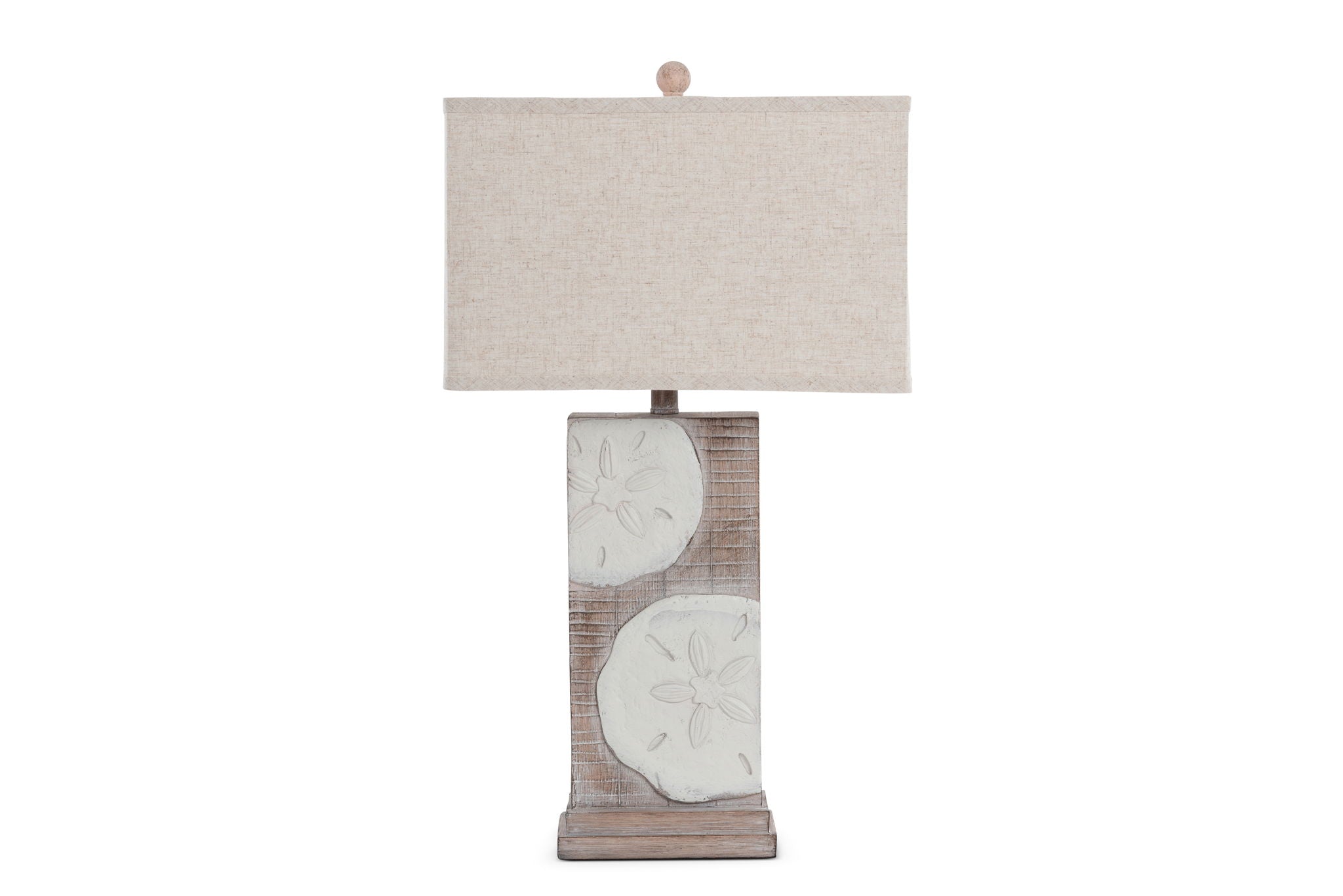 Sand Dollar - Poly Table Lamp (Set of 2) - Natural / Brown