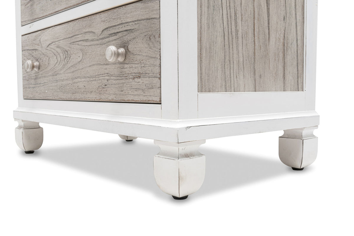 Islamorada - 5 Drawer Chest - Dapple Gray / Blanc
