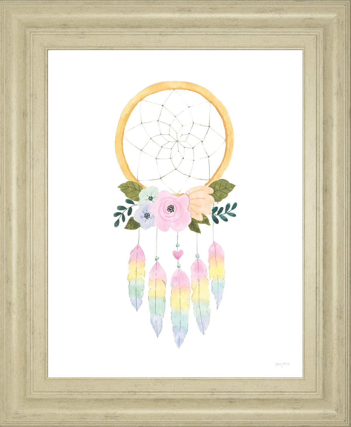 Lets Chase Rainbows IX By Jenaya Jackson - Framed Print Wall Art - White
