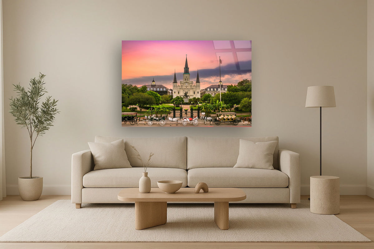 Tempered Glass With Foil - Jackson Square - Pink