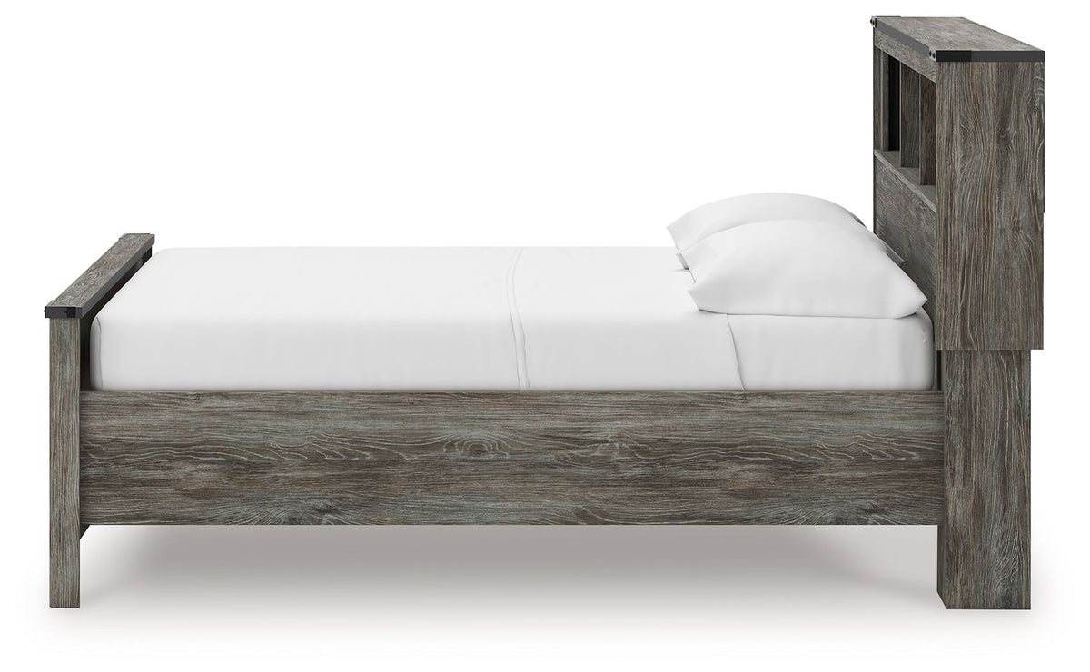 Frandern - Bookcase Panel Bedroom Set With Storage
