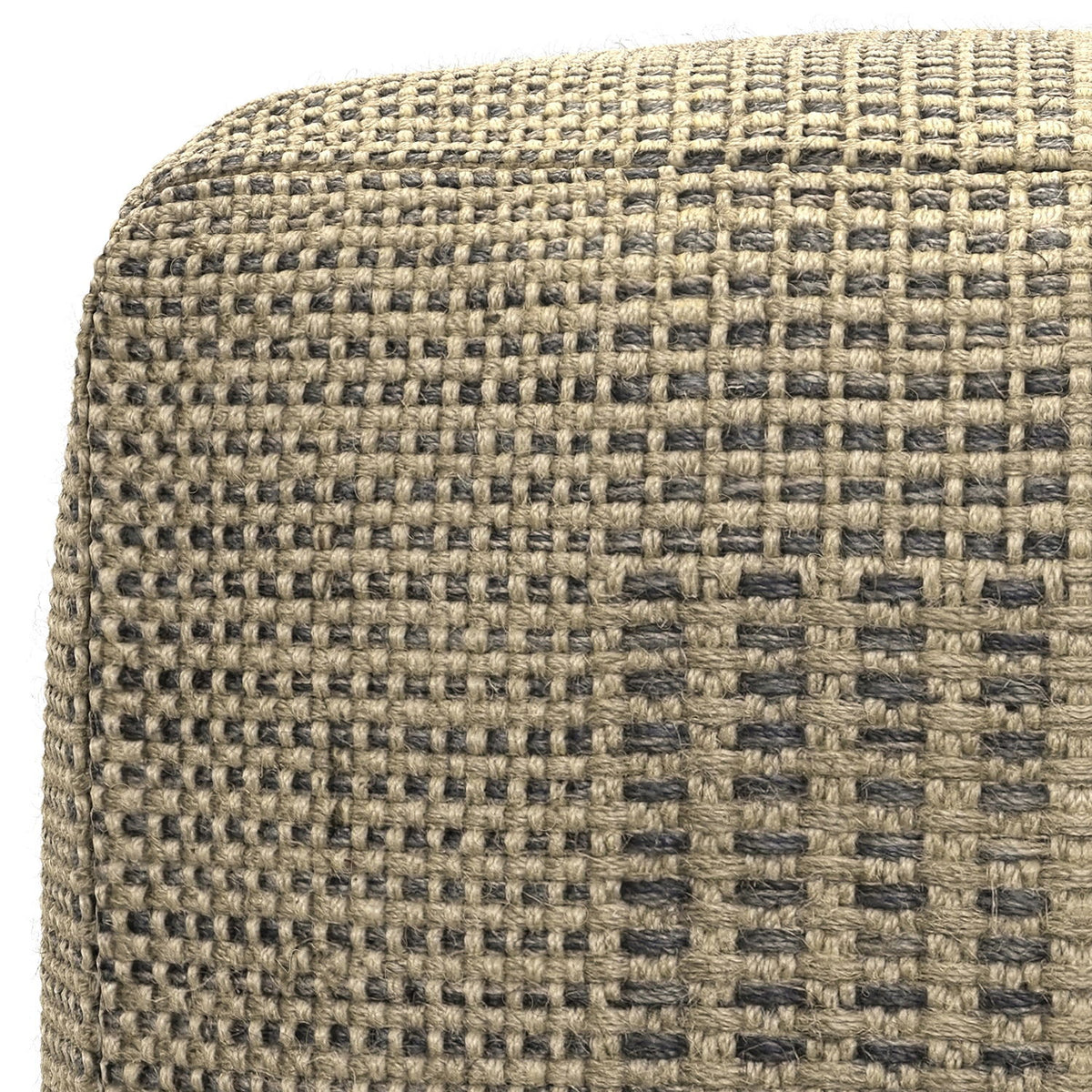 Delilah - Square Woven Pouf - Natural