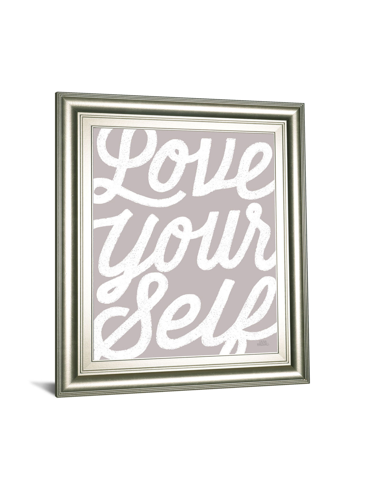 Positivity VIII By Laura Marshall - Framed Print Wall Art - Gray