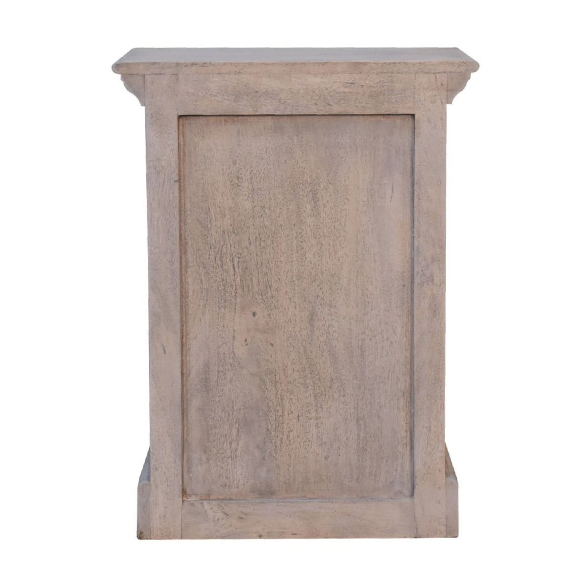 Glazed Bedside Table - Stone White