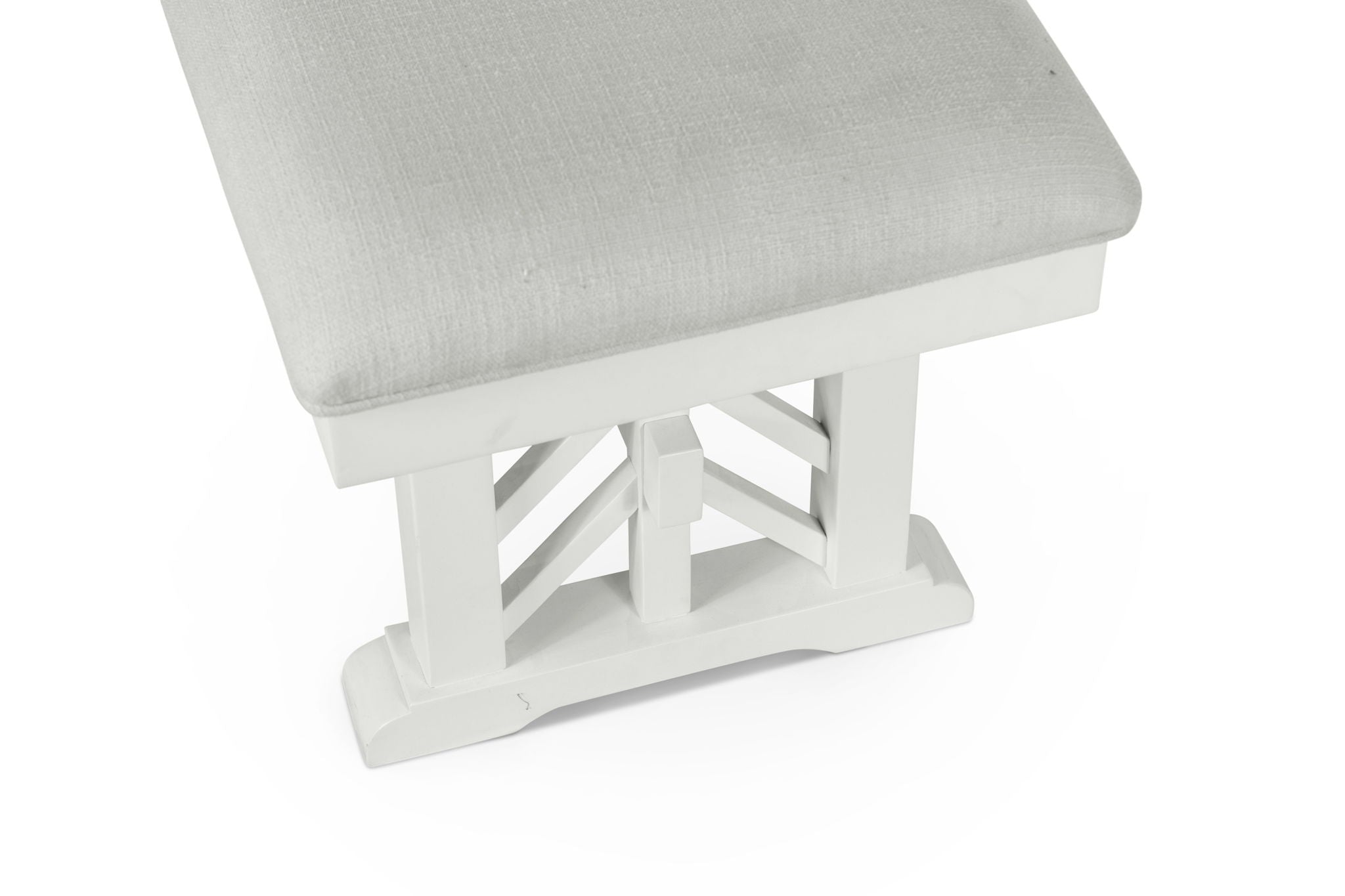Miramar - Upholstered Bench - Stark White / Sand