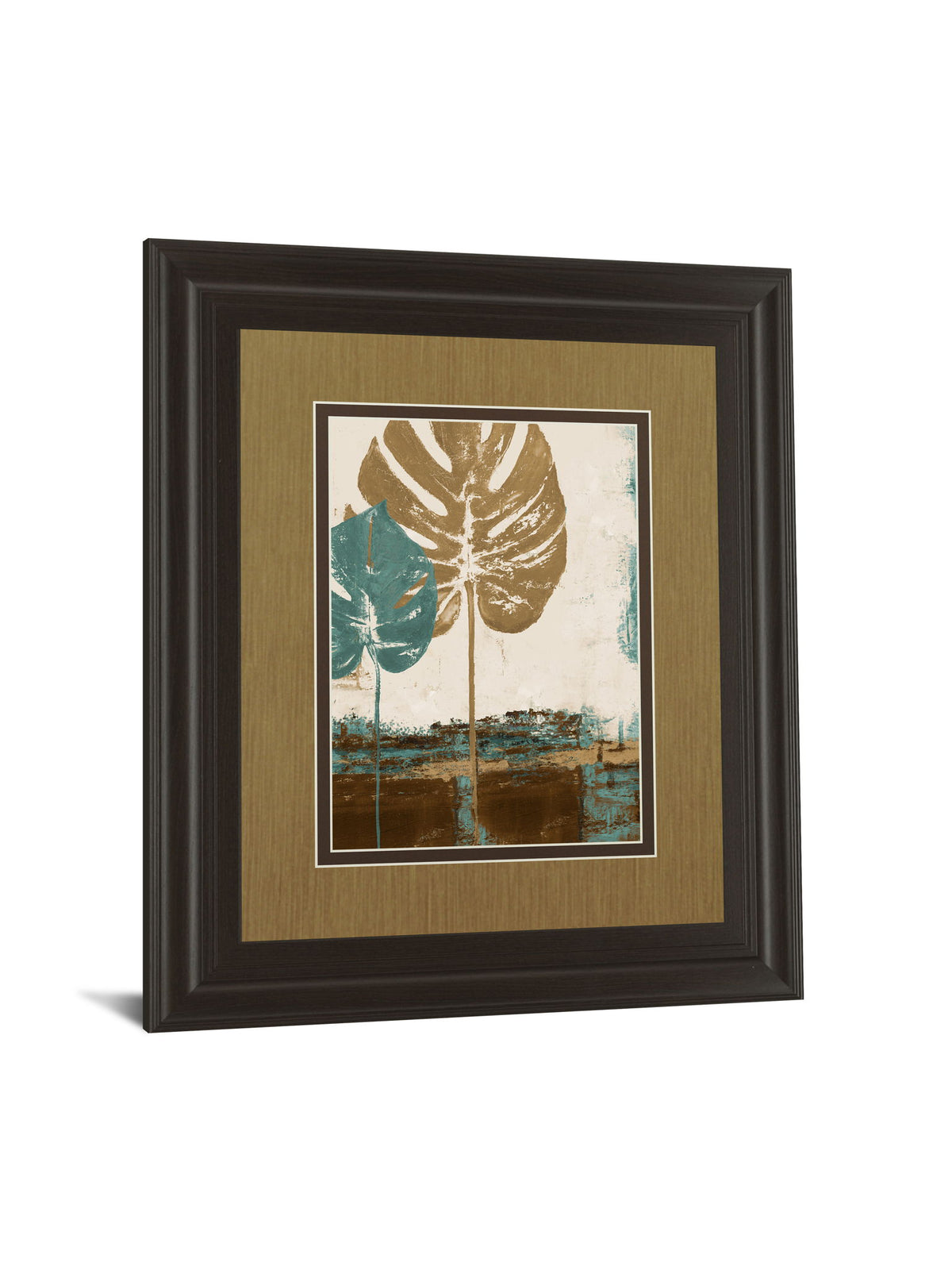 Leaves Il By Patricia Pinto - Framed Print Wall Art - Beige