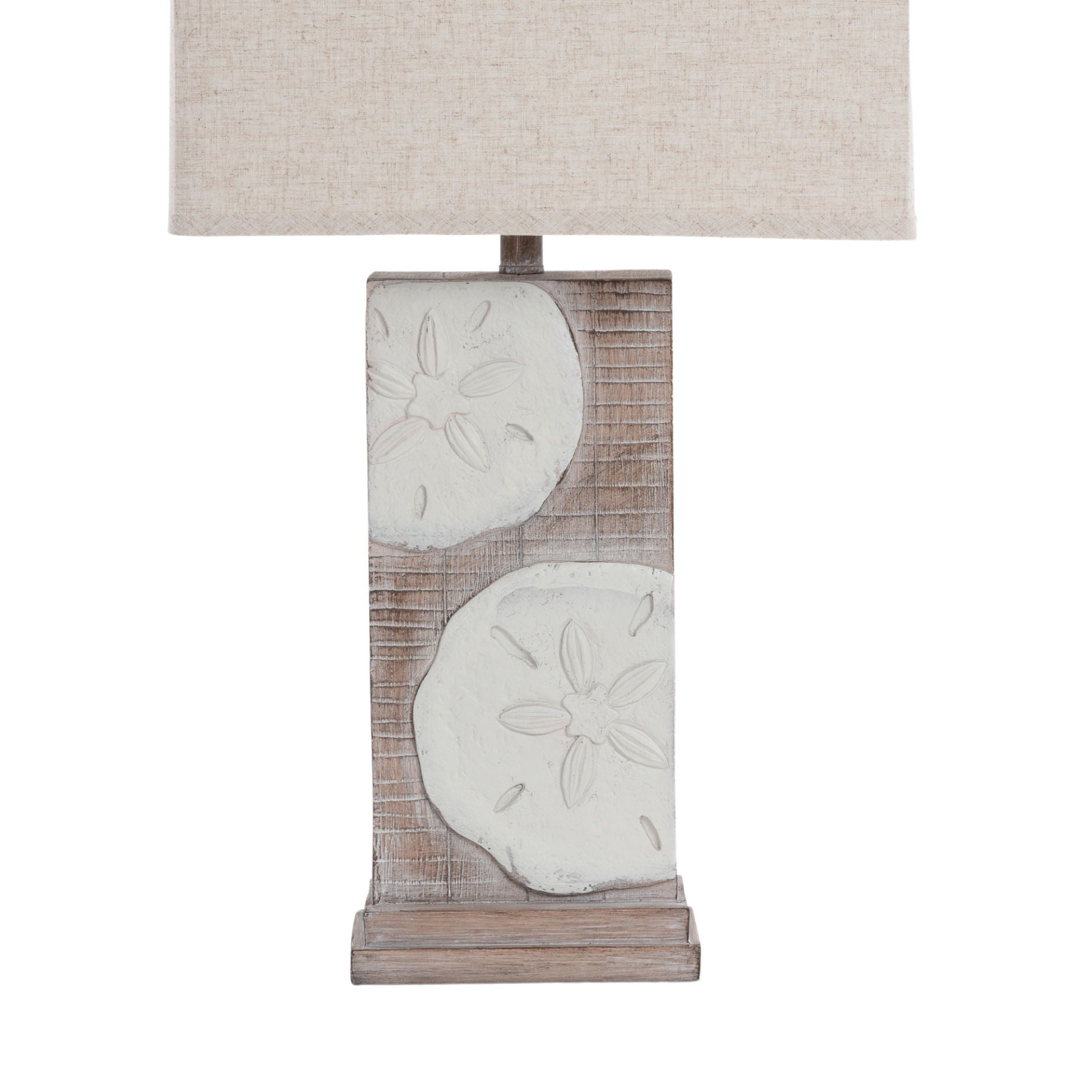 Sand Dollar - Poly Table Lamp (Set of 2) - Natural / Brown
