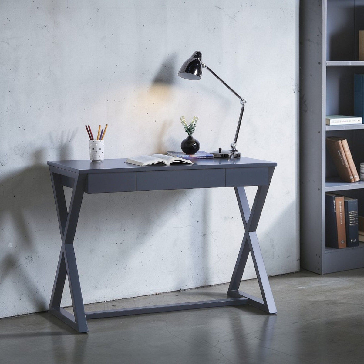 Nalo - Console Table - Charcoal