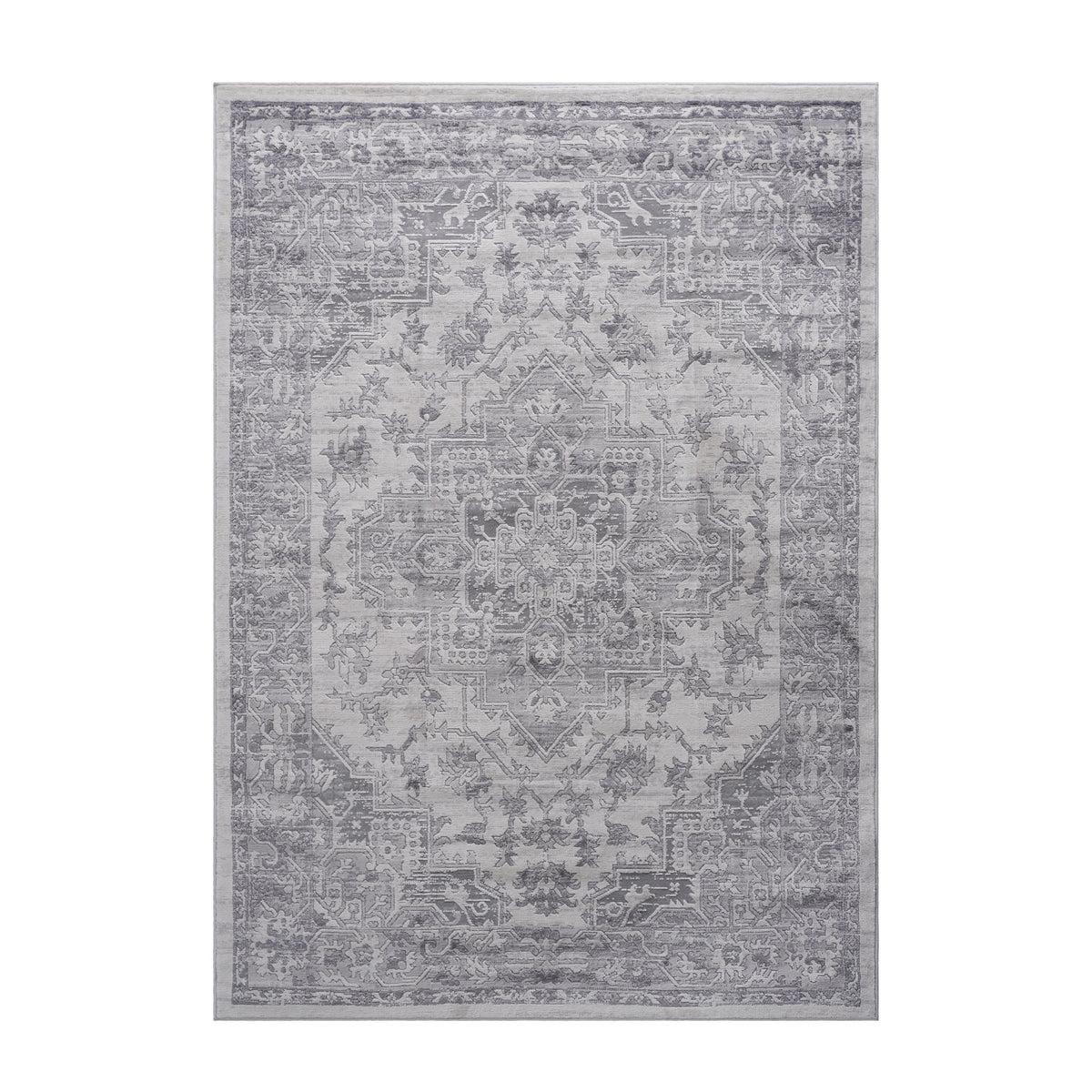 Marfi - 6' X 9' Oriental Area Rug - Silver