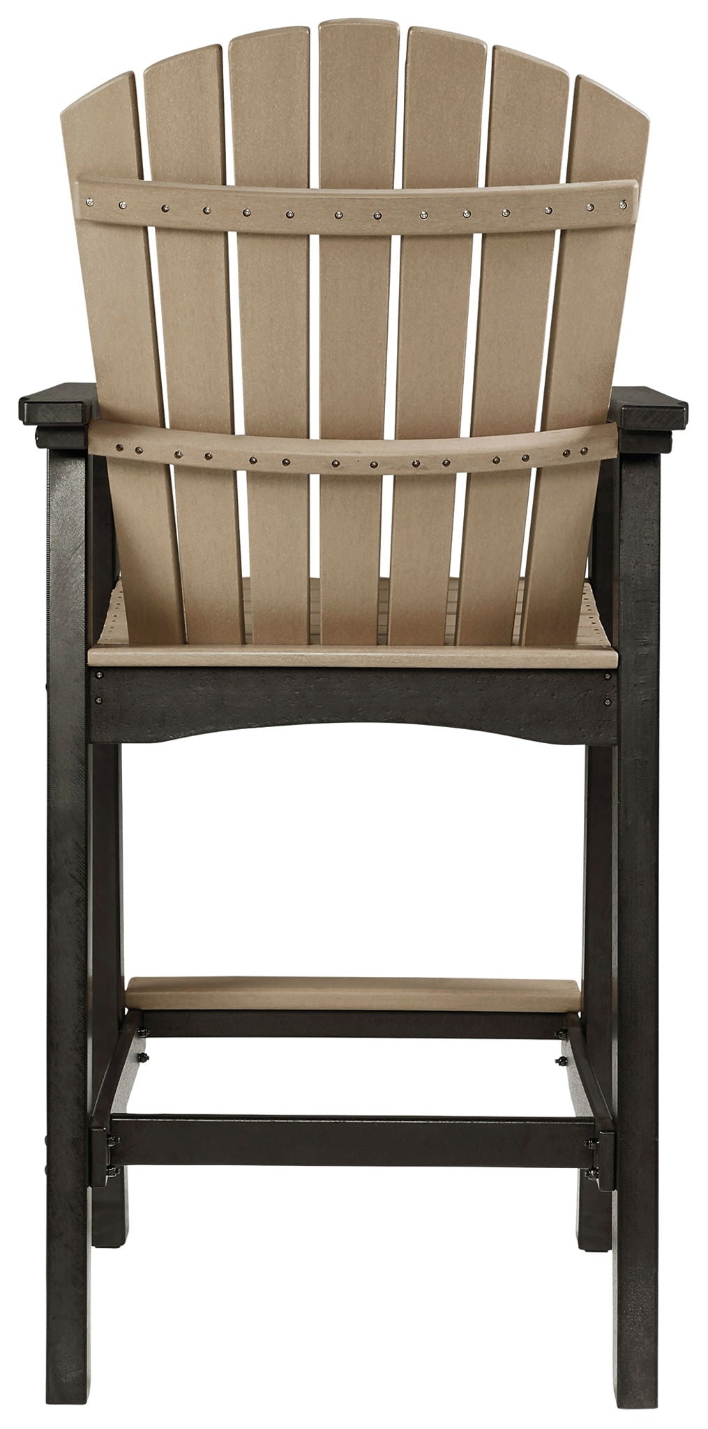 Fairen Trail - Tall Barstool (Set of 2) - Black / Driftwood