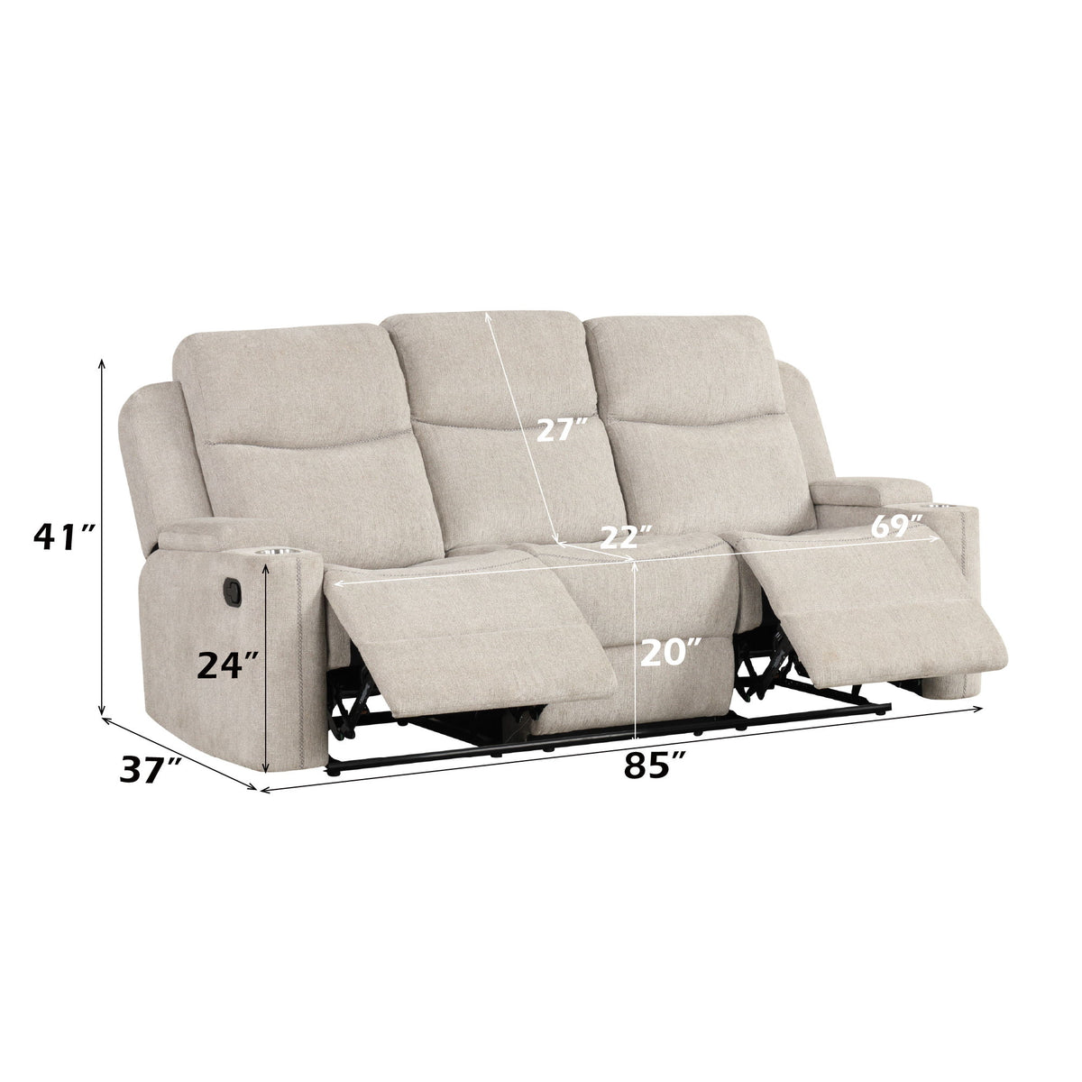 Galya - Motion Sofa - Light Gray