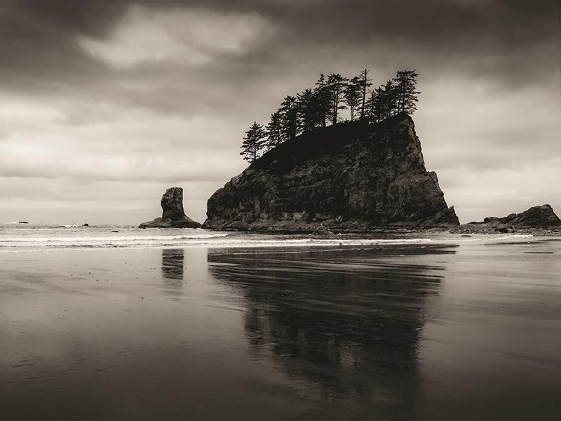 Ship Rock By Jd Studios (Framed) - Dark Gray