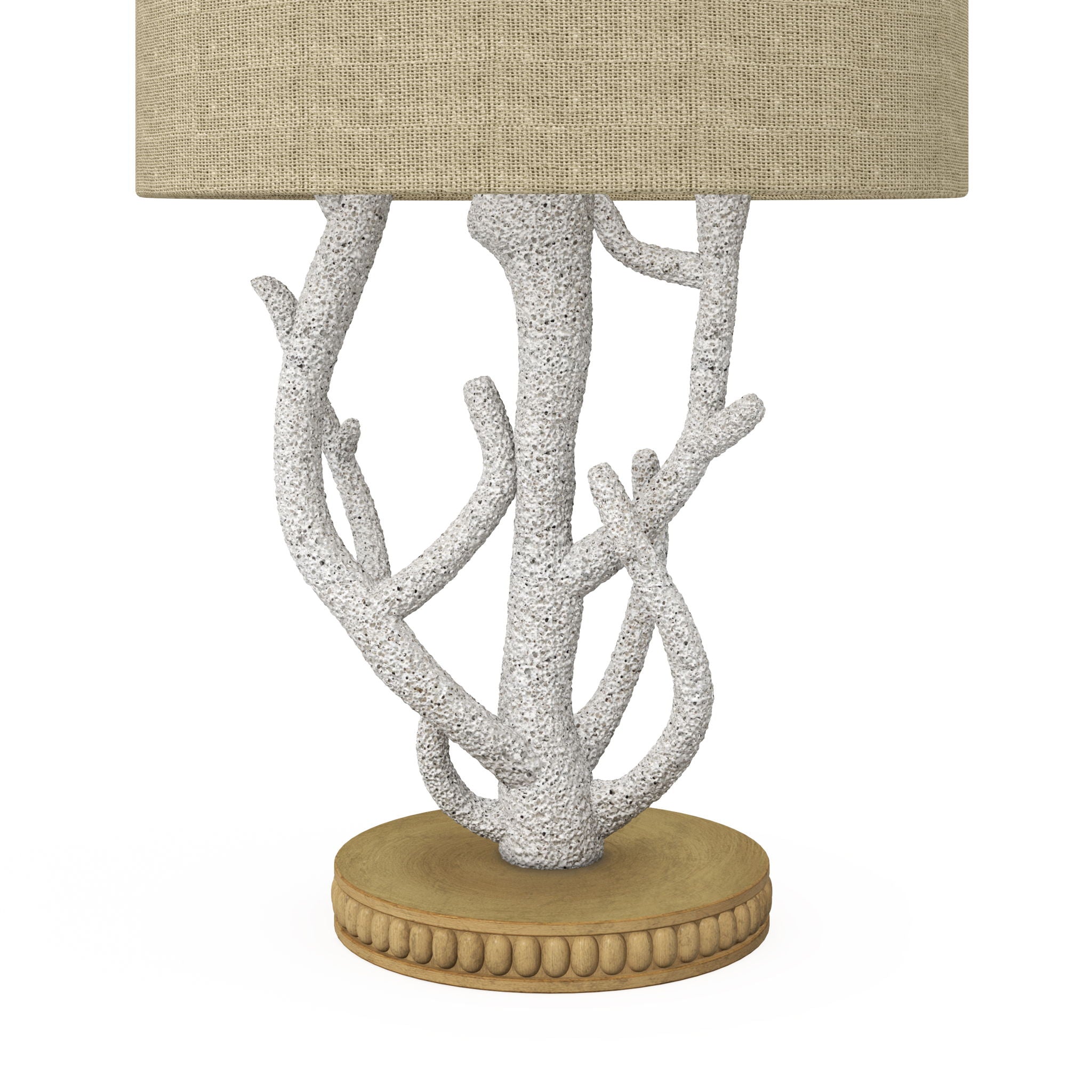 Coral - Resin Table Lamp (Set of 2) - White / Natural